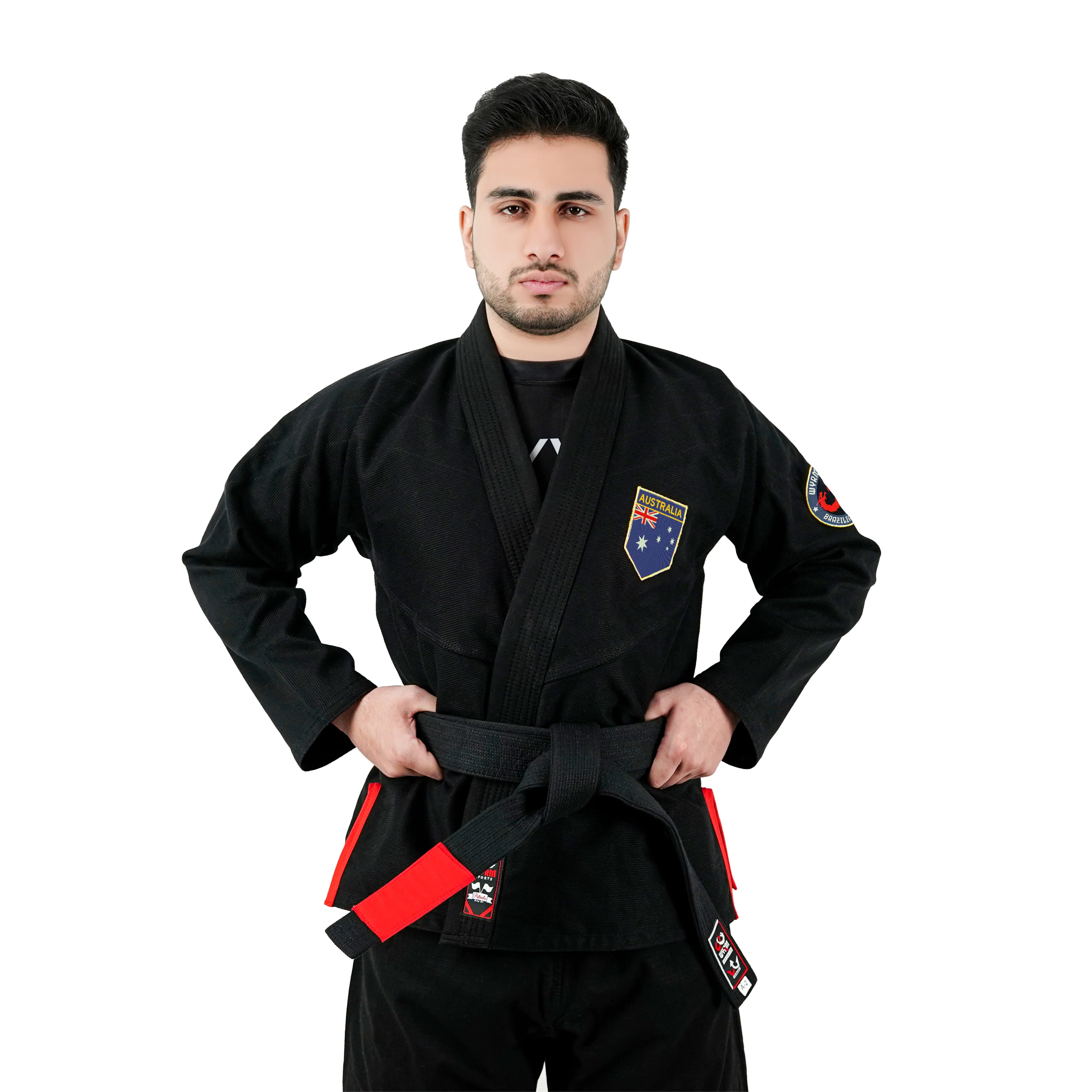 Australian Black Brazilian Jiu Jitsu Gi With Built-in Rash Guard - Image 2