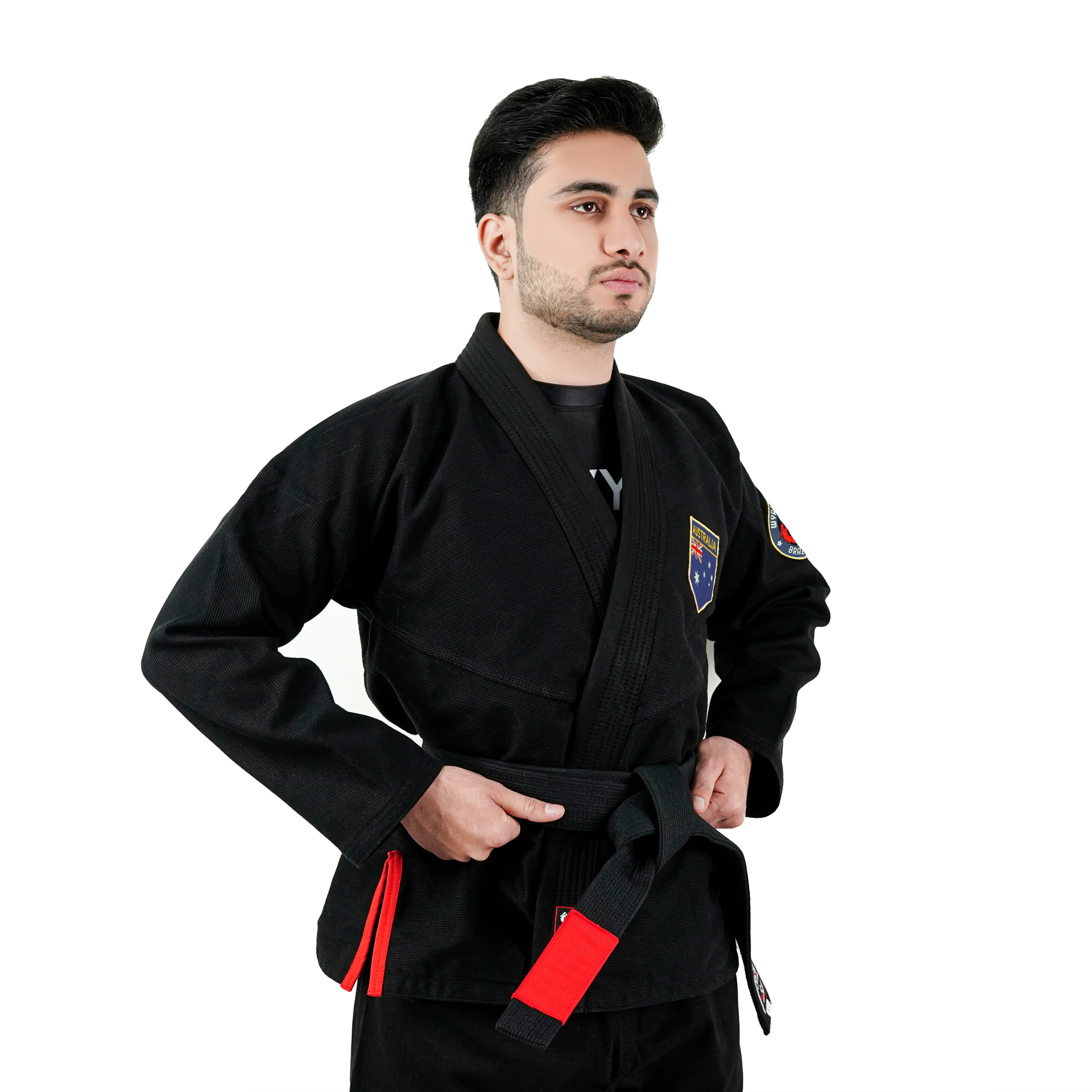 Australian Black Brazilian Jiu Jitsu Gi With Built-in Rash Guard - Image 3