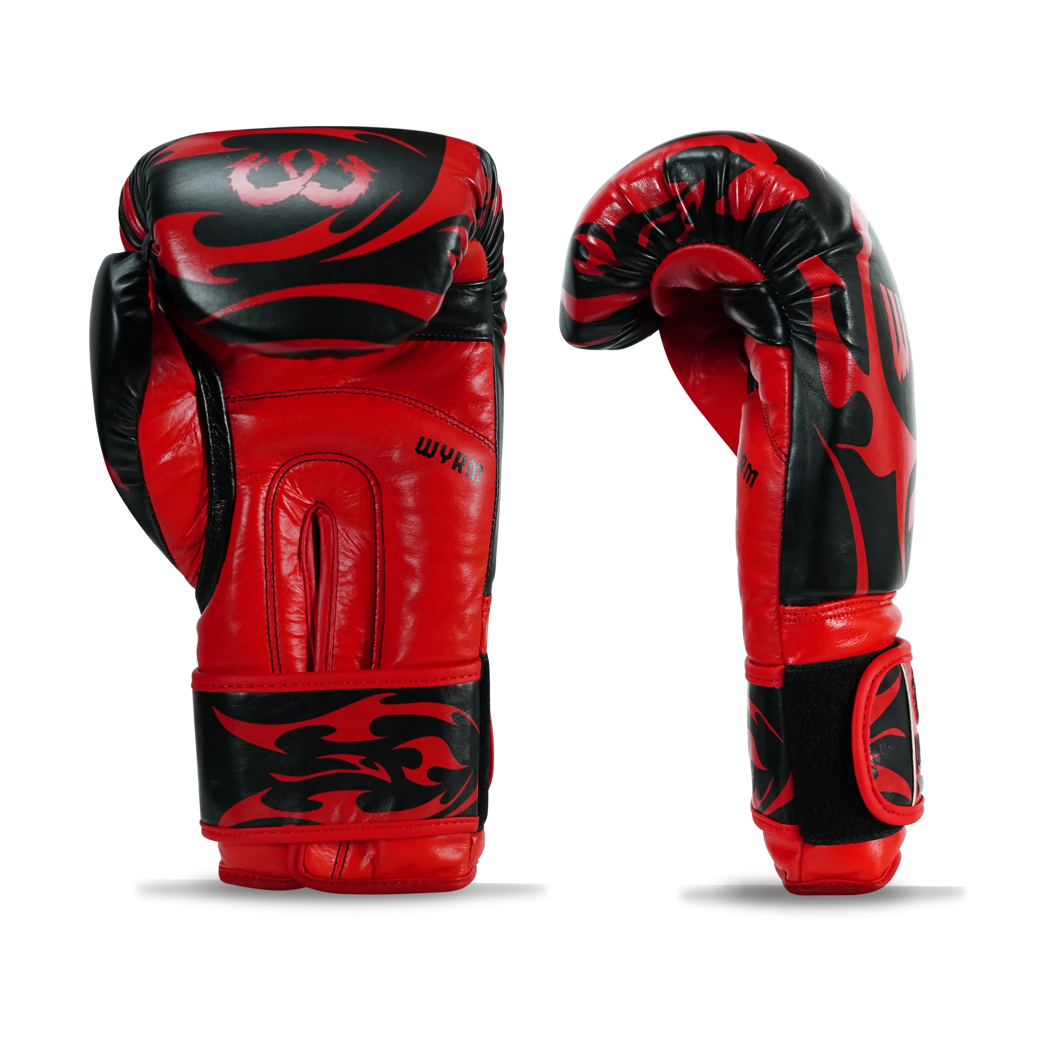 Canelo Black/Red Genuine Leather Boxing Gloves - Image 10