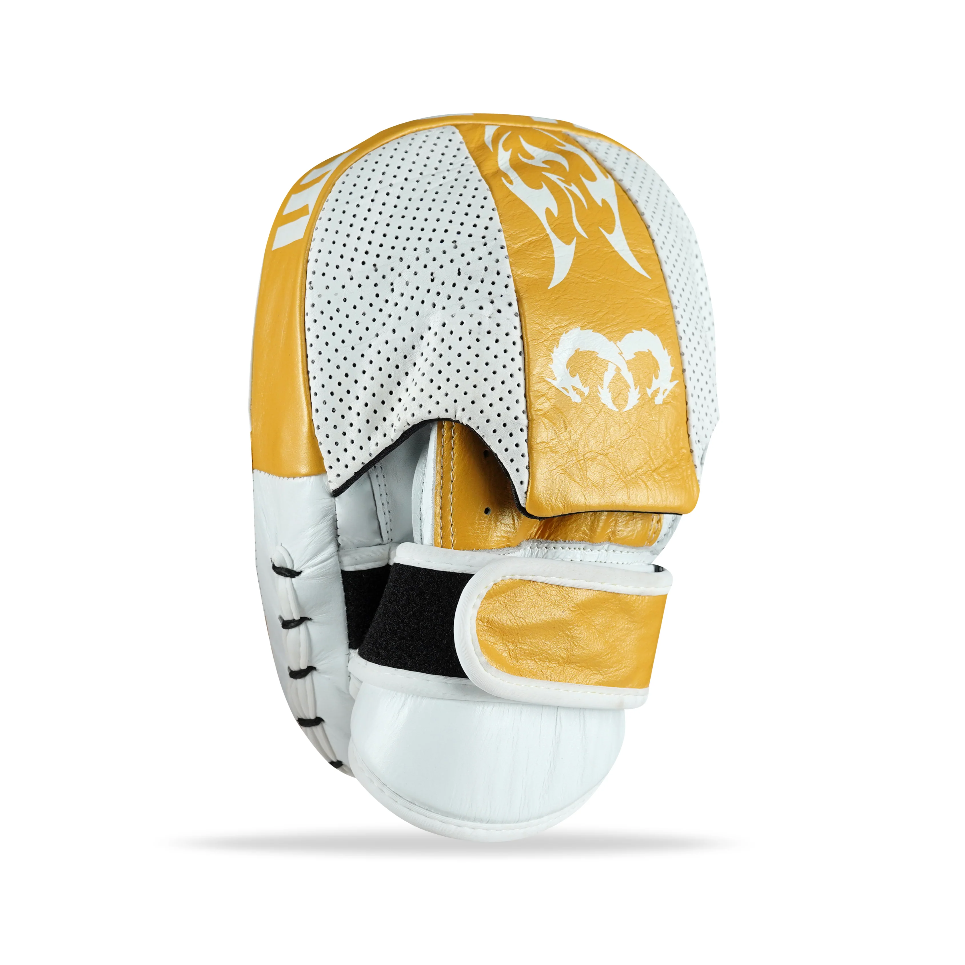 Canelo White/Gold Genuine Leather Focus Pads - Image 4