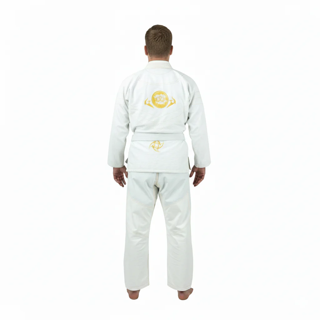 Canelo White/Gold Sublimation Brazilian Jiu Jitsu Gi - Image 6