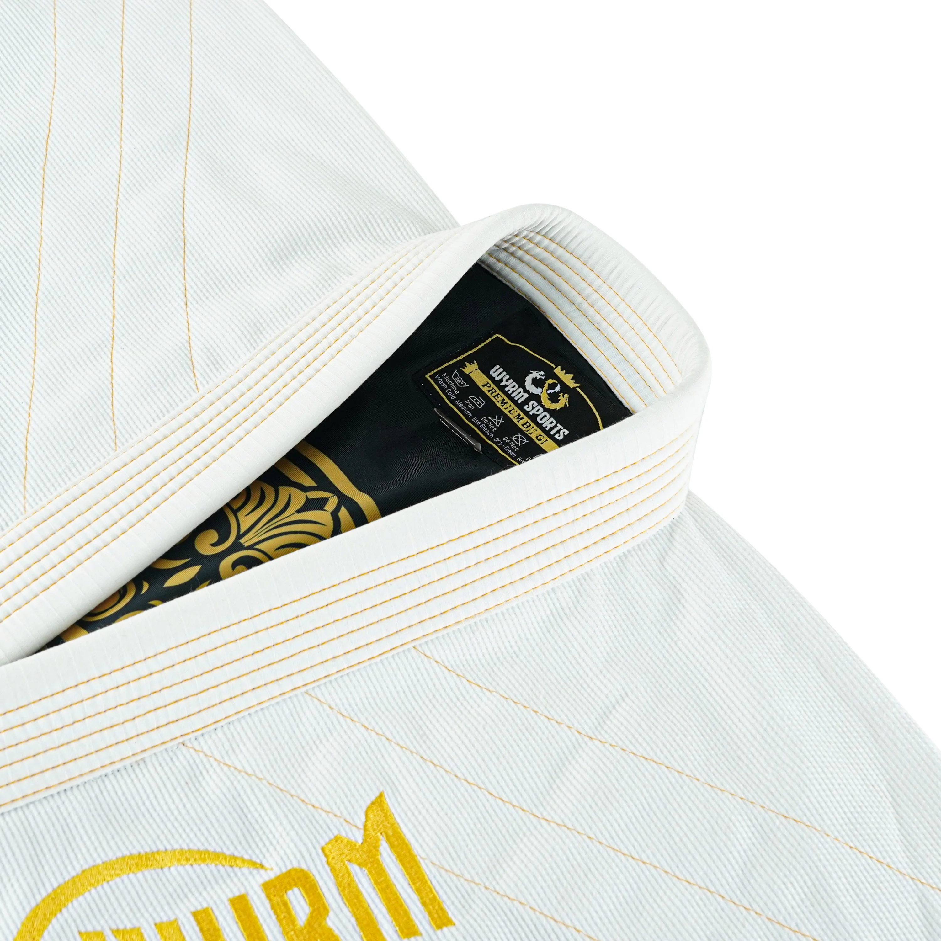 Canelo White/Gold Sublimation Brazilian Jiu Jitsu Gi - Image 9