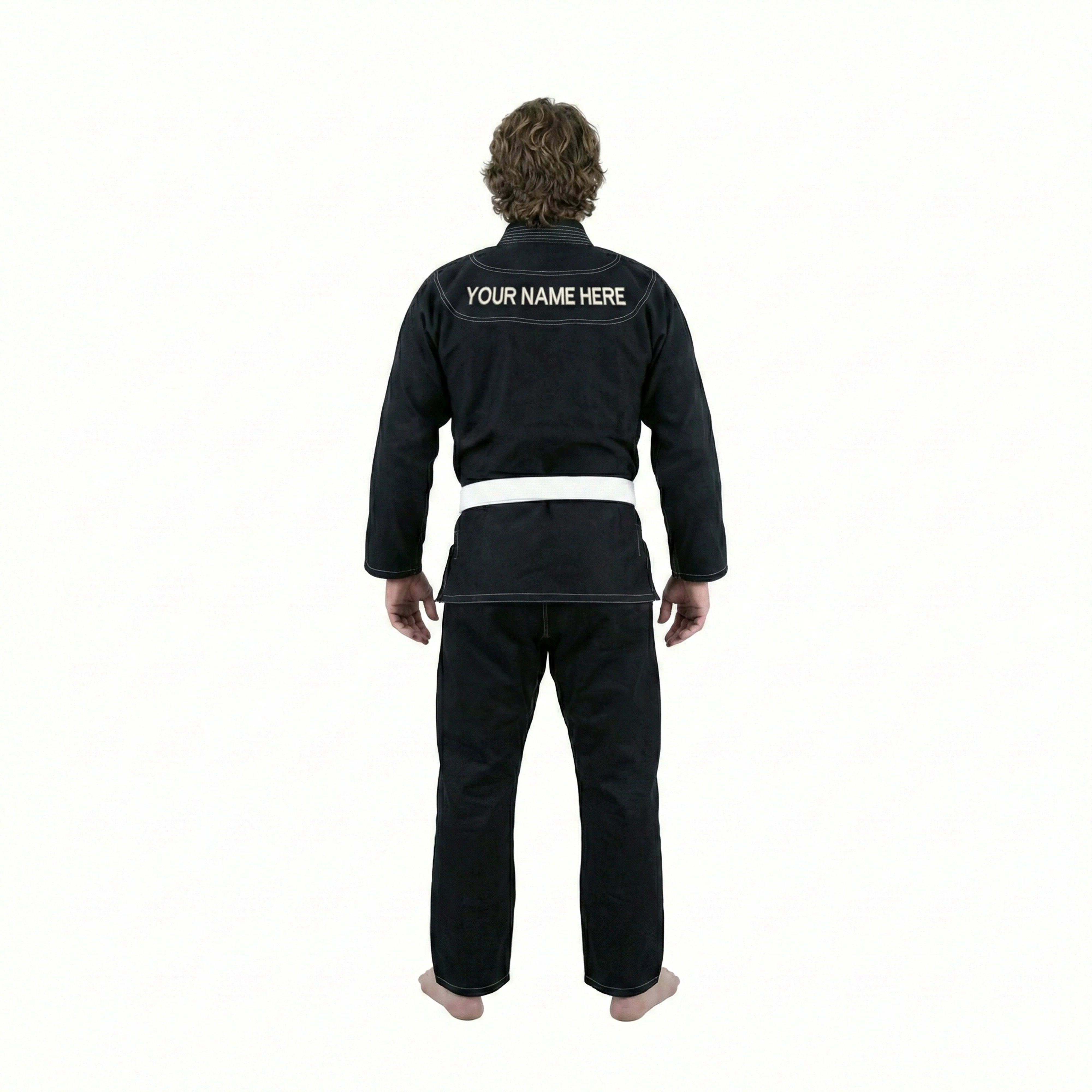 Custom Black Brazilian Jiu Jitsu Gi - Image 3