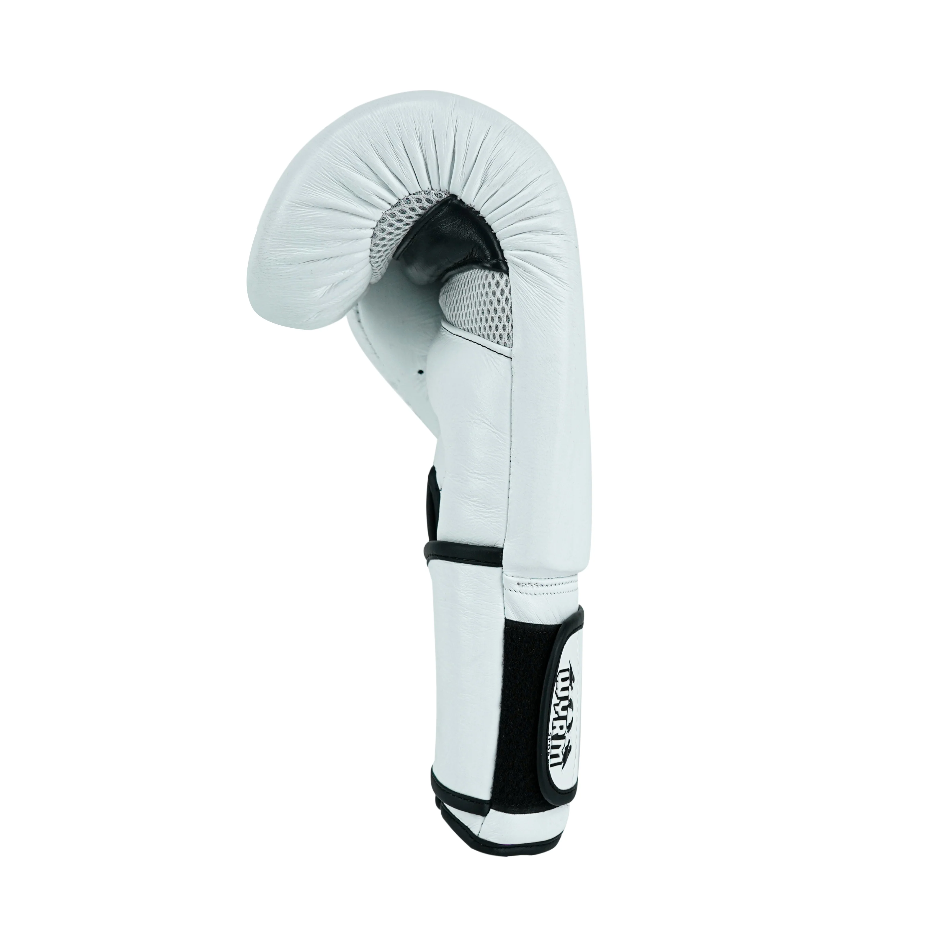 Custom White Genuine Leather Boxing Training Gloves C25 - Image 3