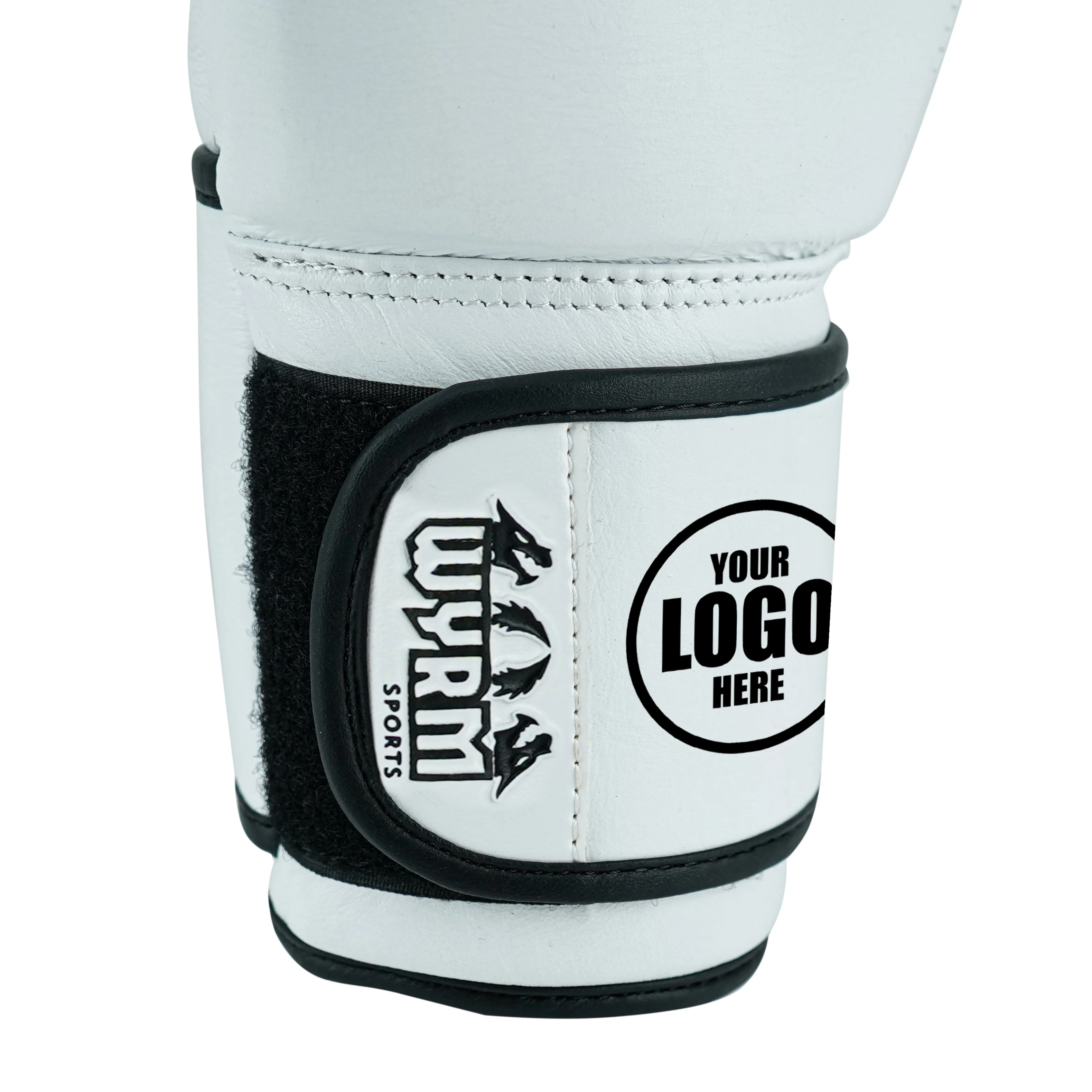 Custom White Genuine Leather Boxing Training Gloves C25 - Image 7