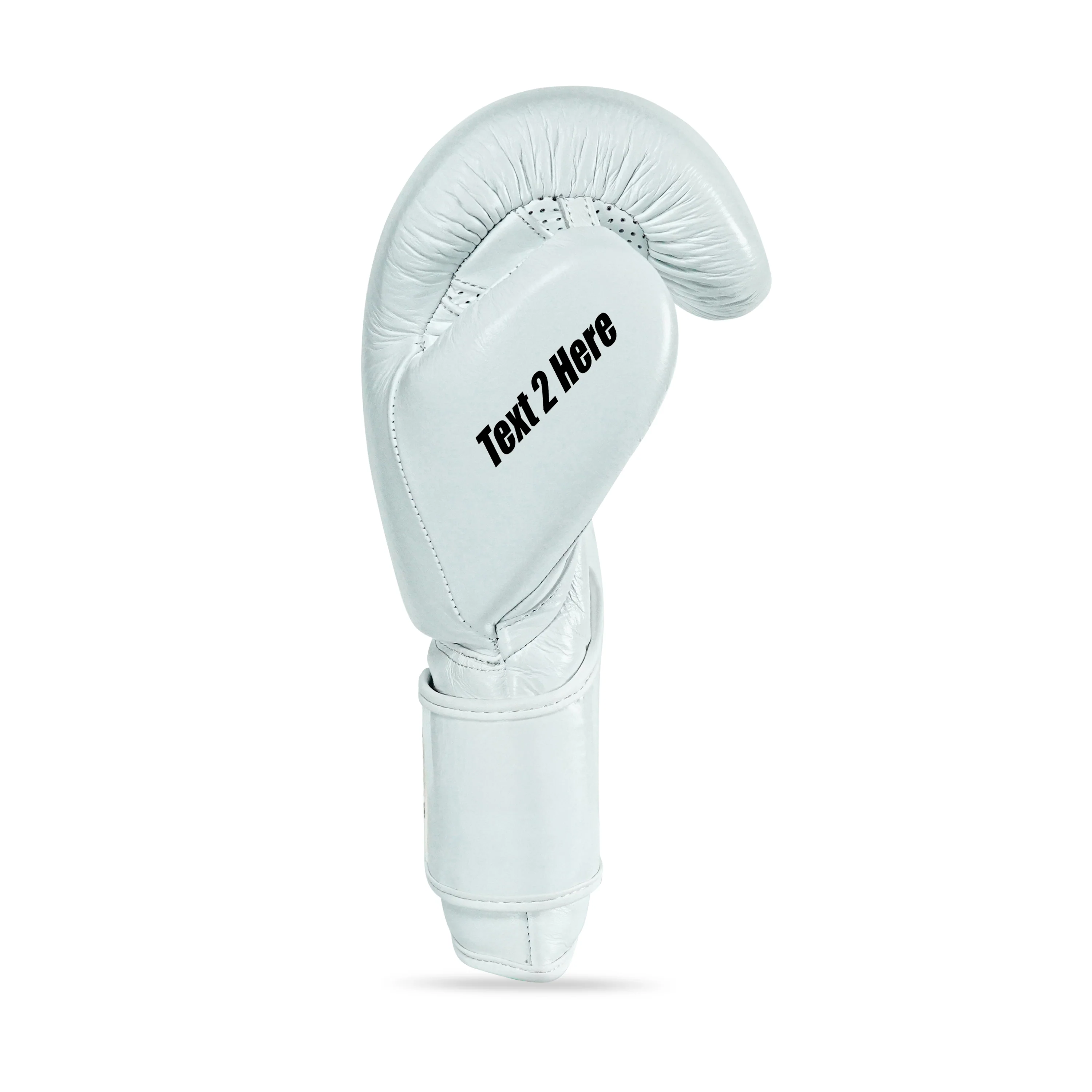 Custom White Genuine Leather Boxing Training Gloves C26 - Image 4