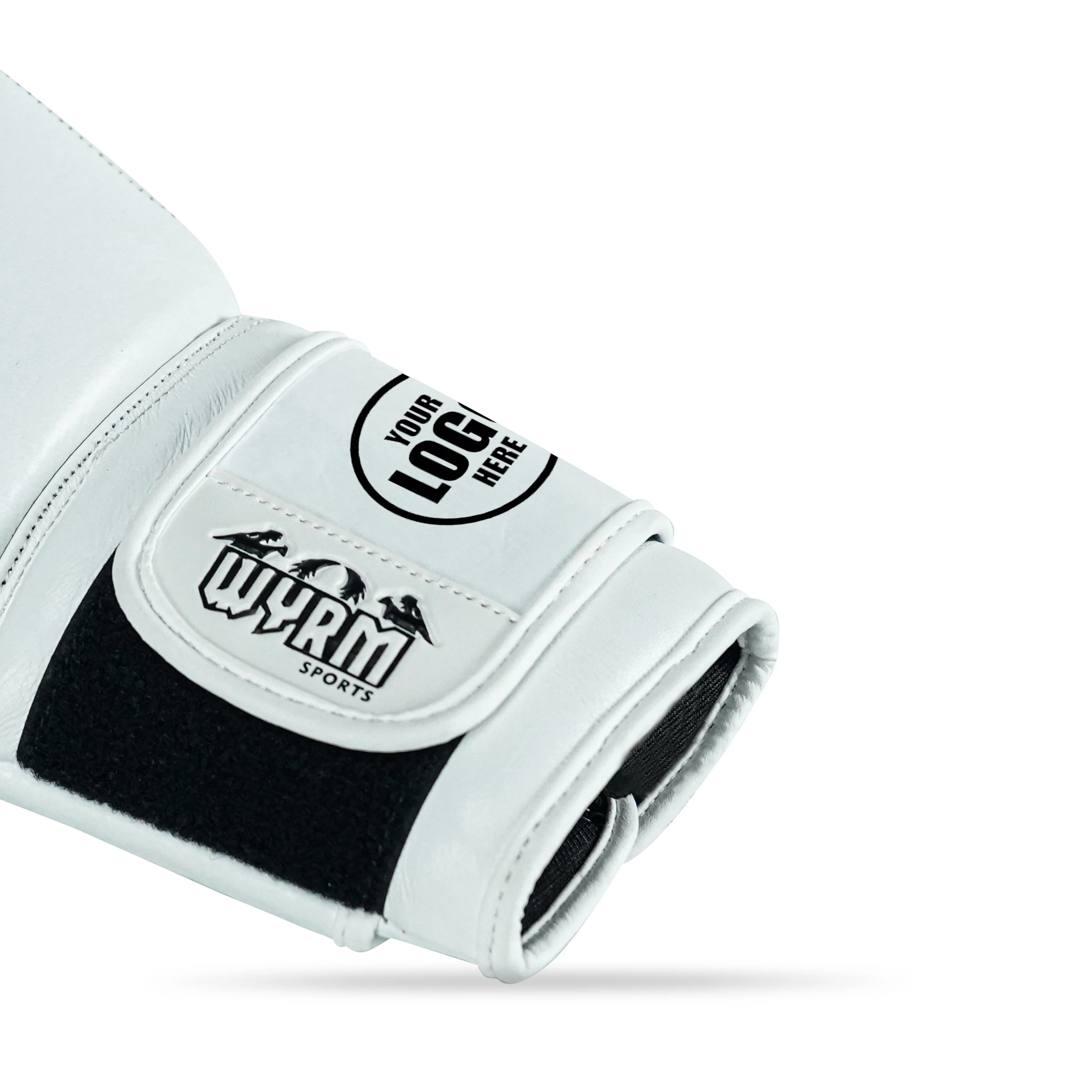 Custom White Genuine Leather Boxing Training Gloves C26 - Image 5