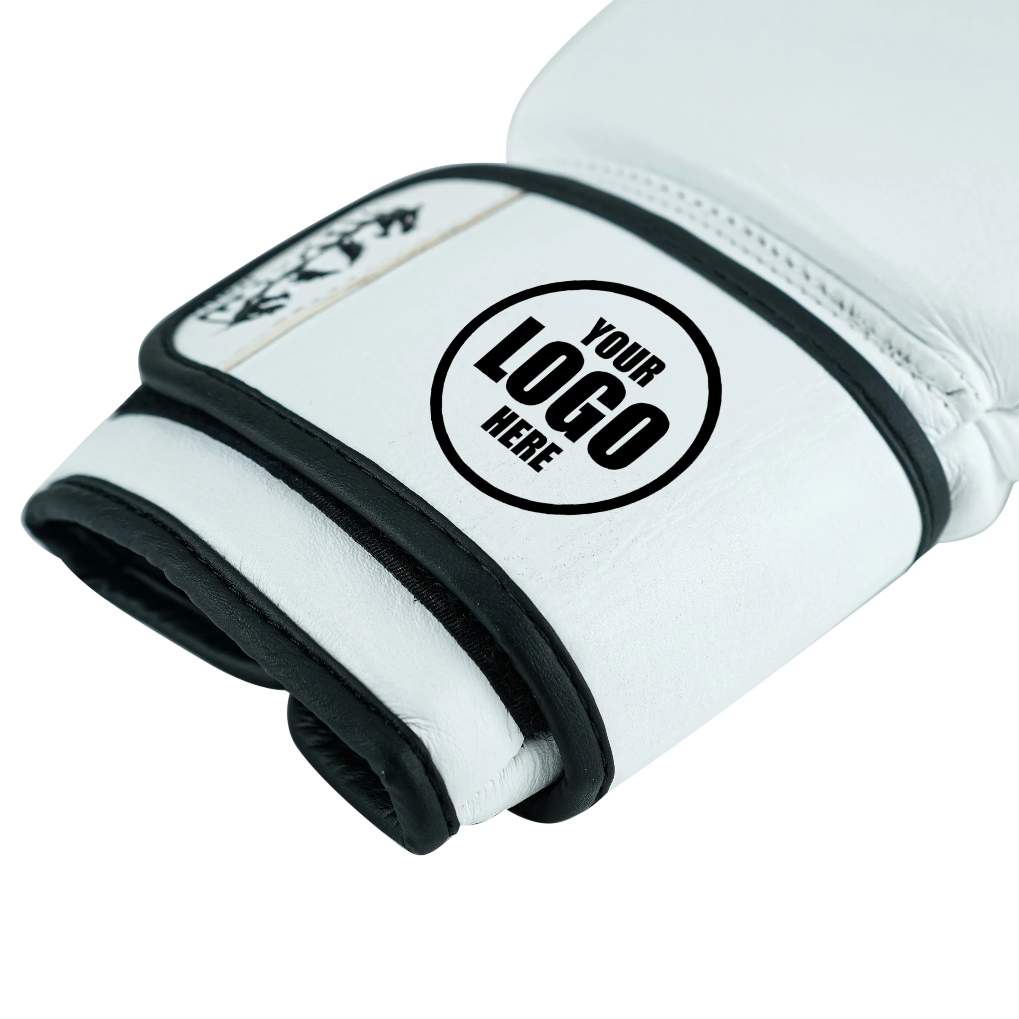 Custom White Genuine Leather Boxing Training Gloves C35 - Image 6