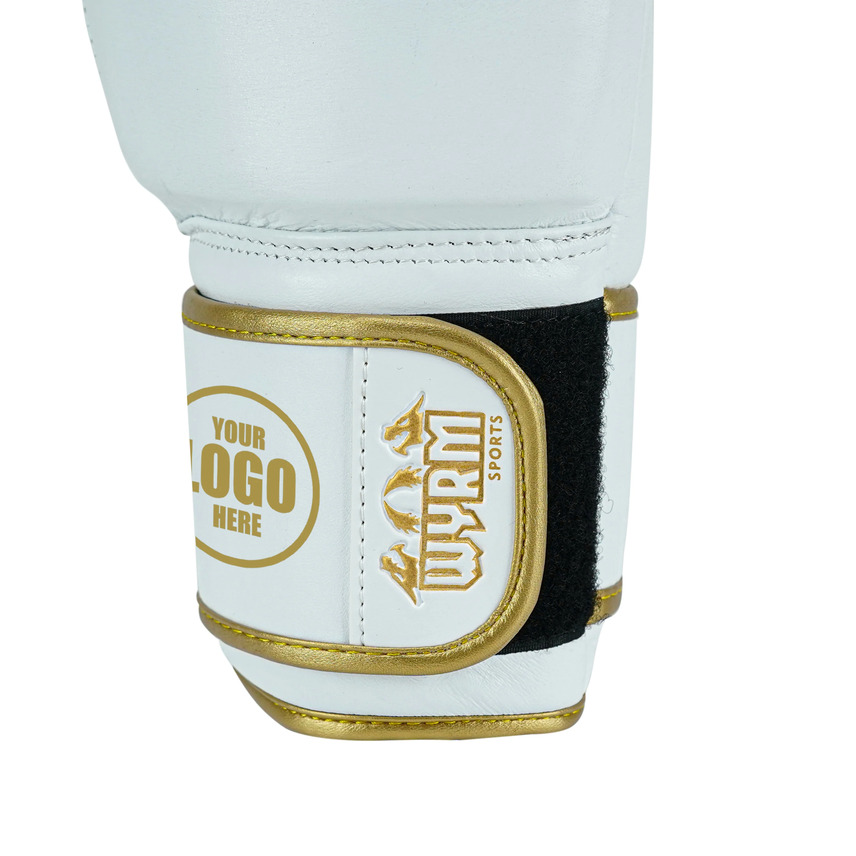 Custom White Genuine Leather Boxing Training Gloves C36 - Image 6