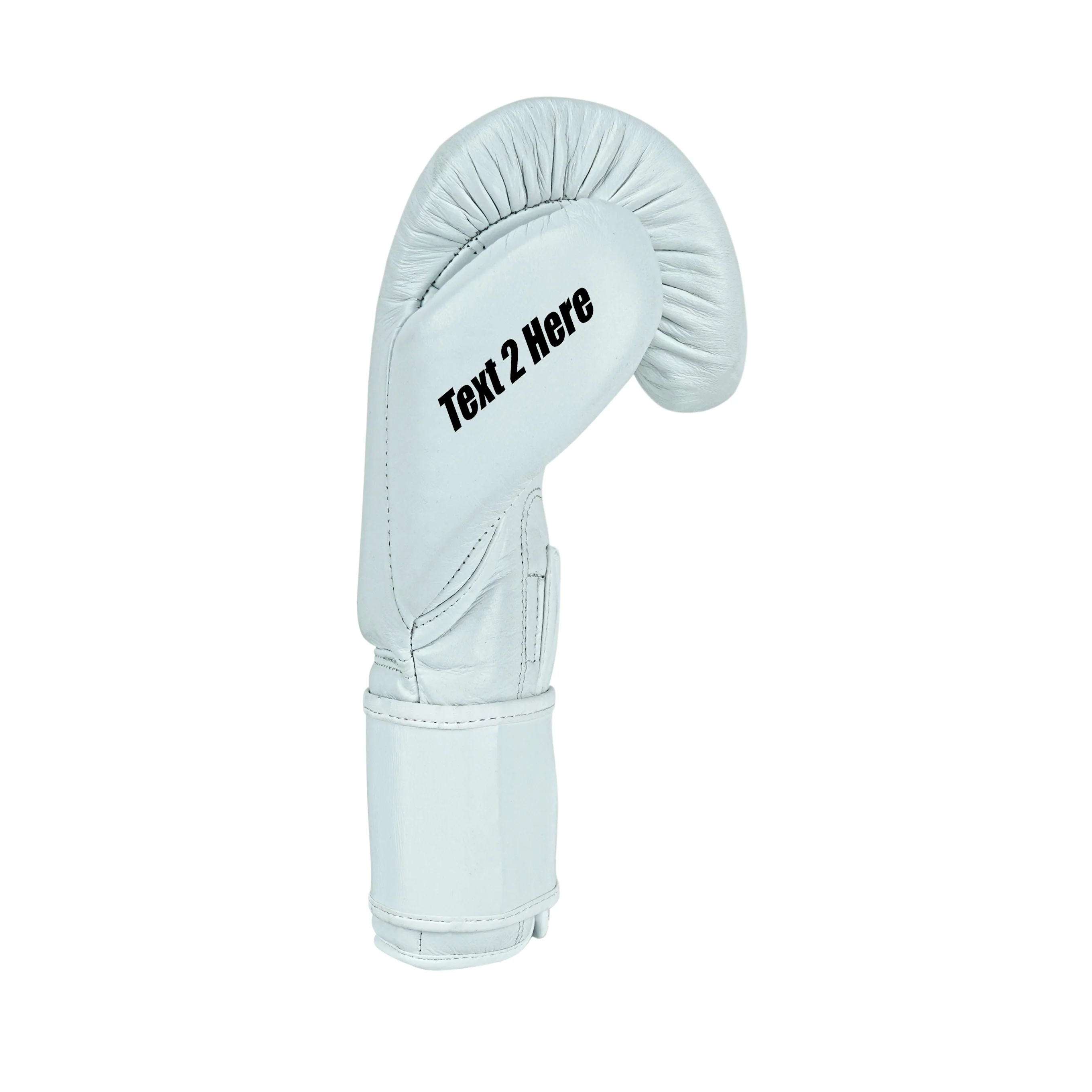 Custom White Genuine Leather Boxing Training Gloves C38 - Image 10