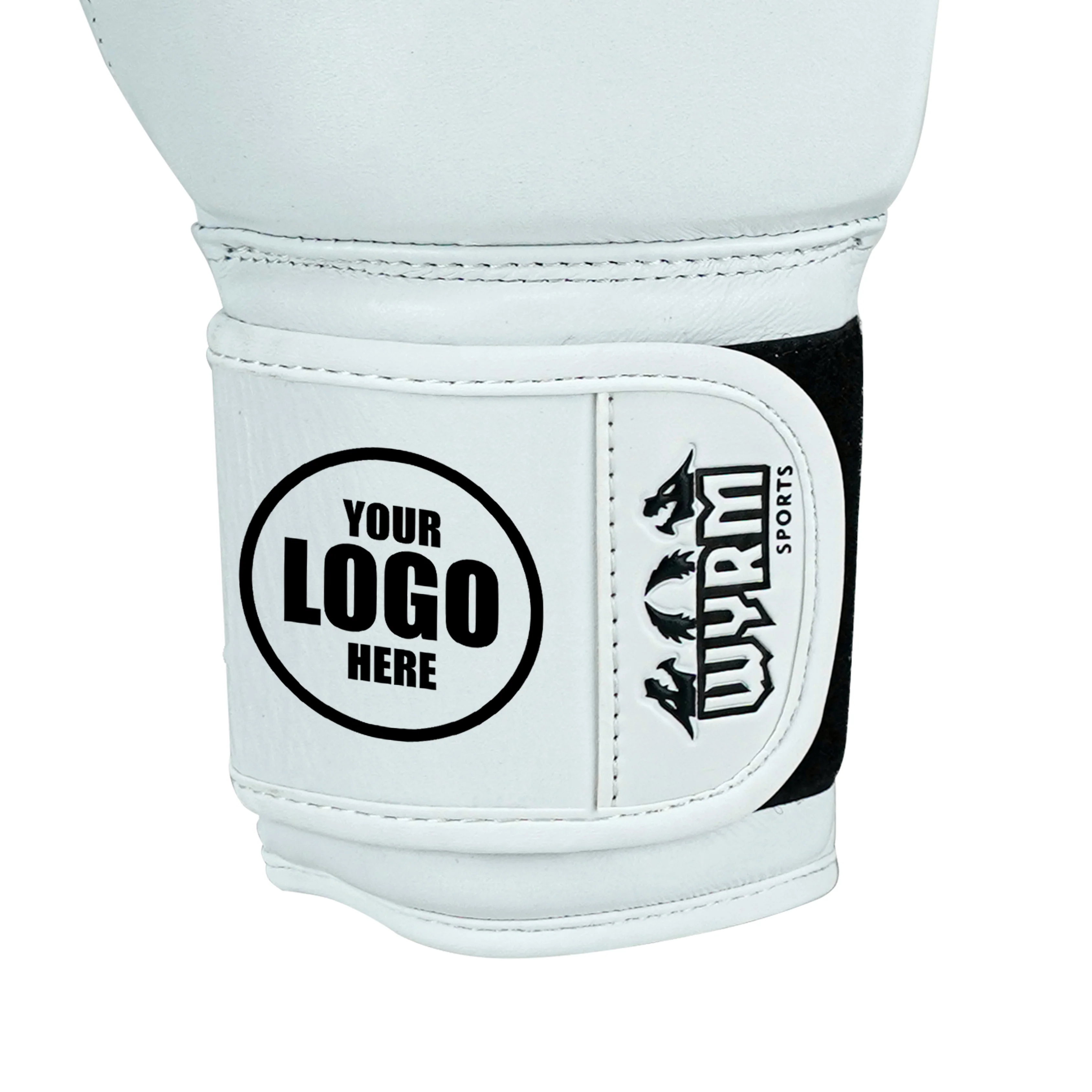 Custom White Genuine Leather Boxing Training Gloves C38 - Image 8