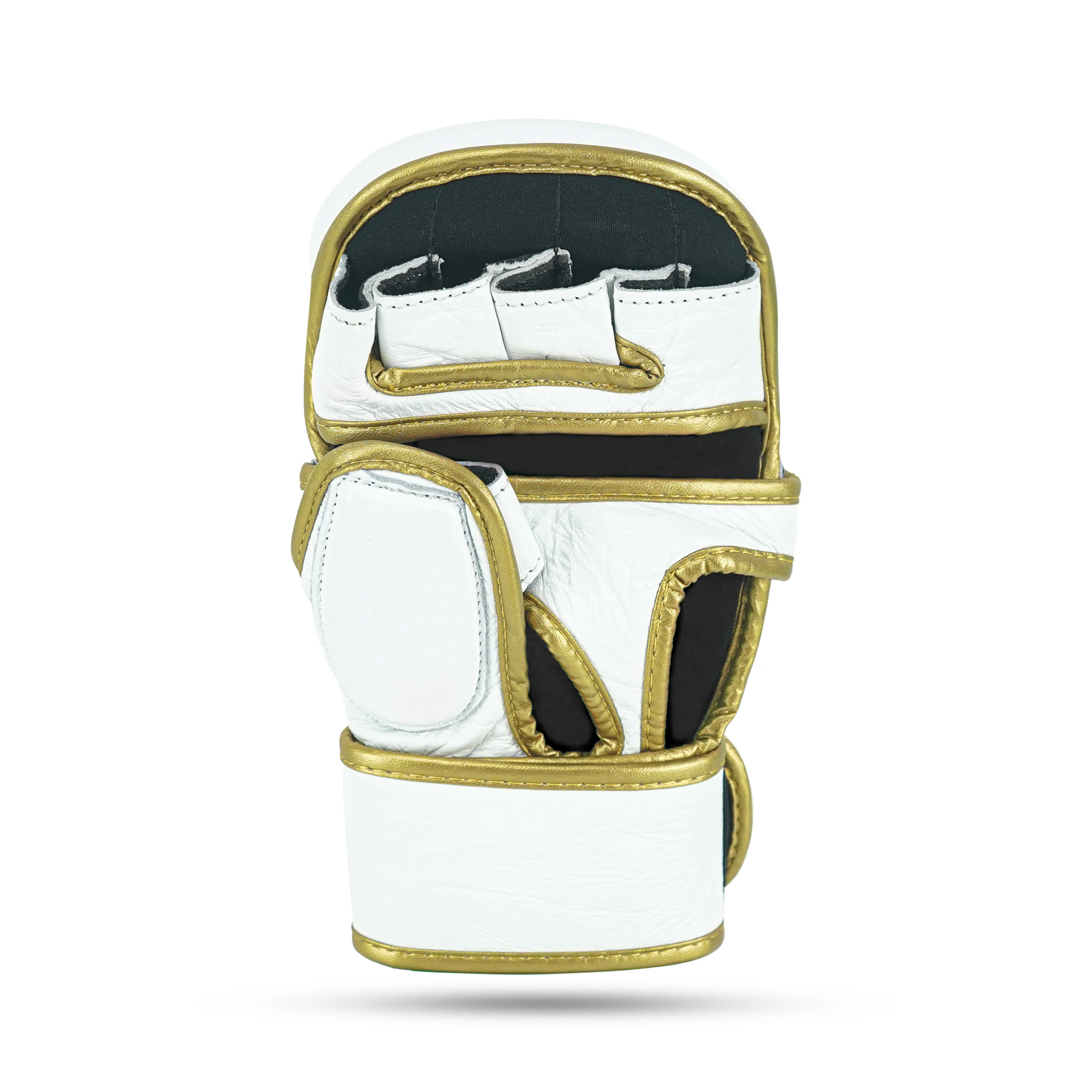 Custom White/Gold MMA Training Gloves - Image 6
