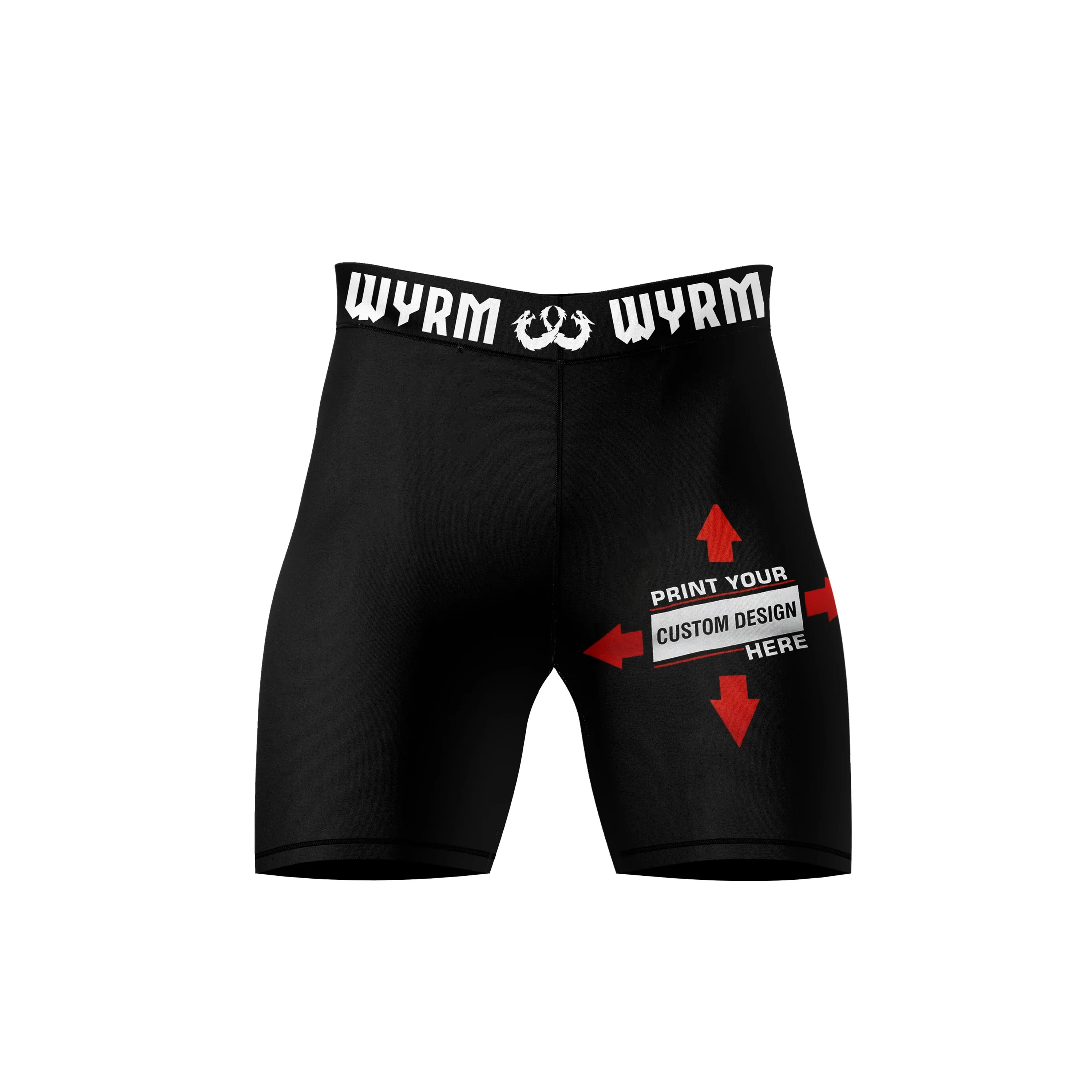 Customized Black Compression Shorts - Image 3
