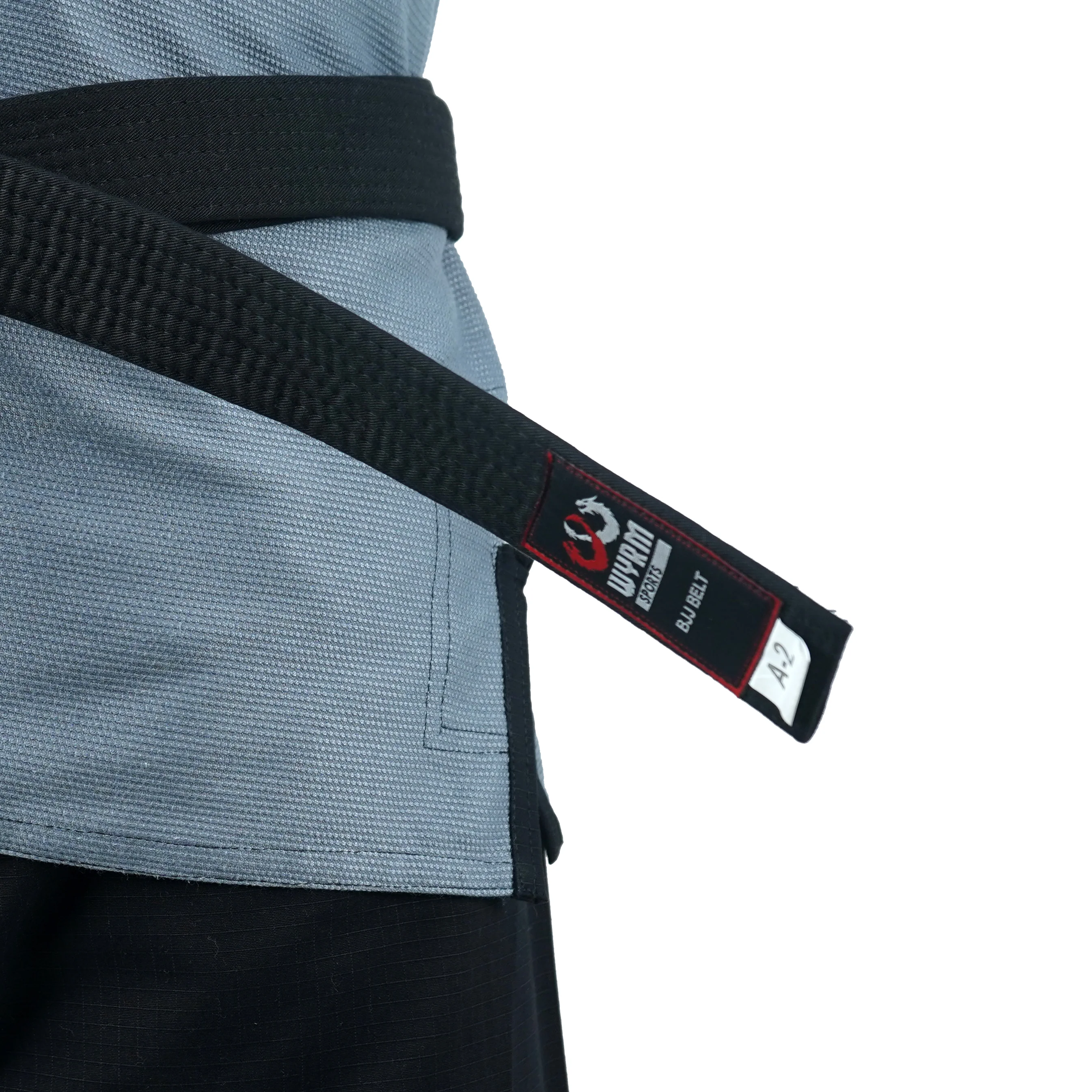 Customized Logo Grey with Black Lapel Brazilian Jiu Jitsu Gi - Image 4