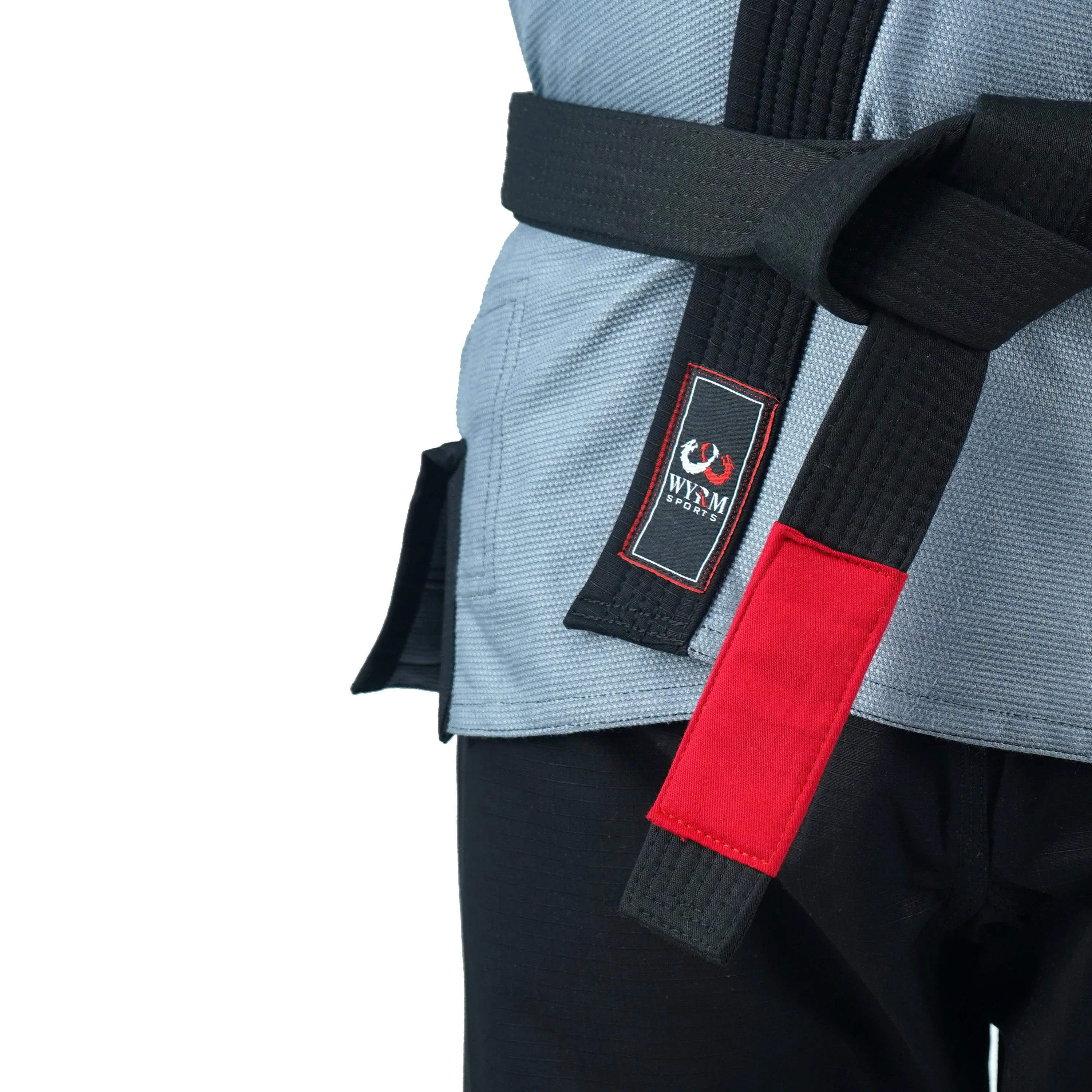 Customized Logo Grey with Black Lapel Brazilian Jiu Jitsu Gi - Image 5