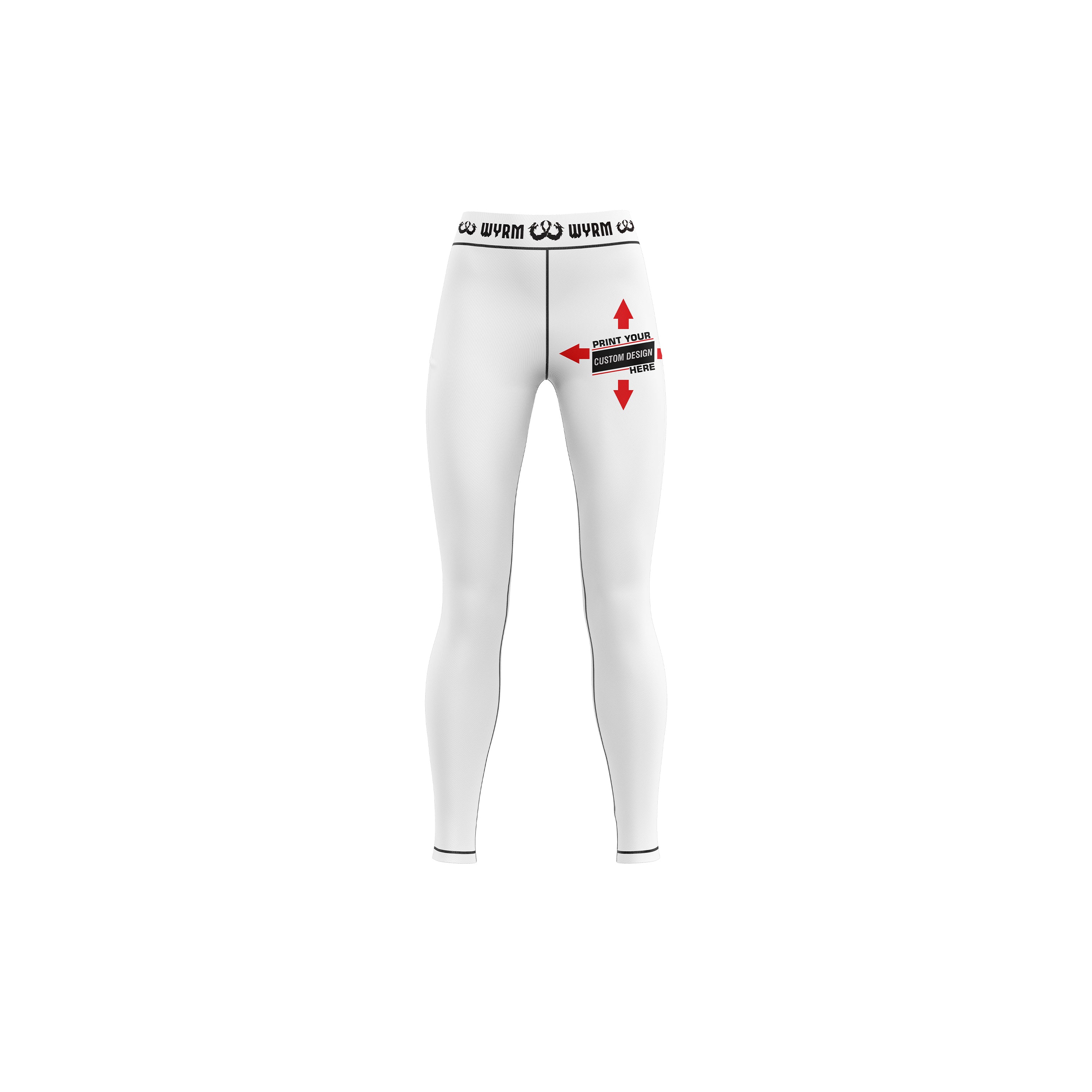 Customized White Compression Spats - Image 3