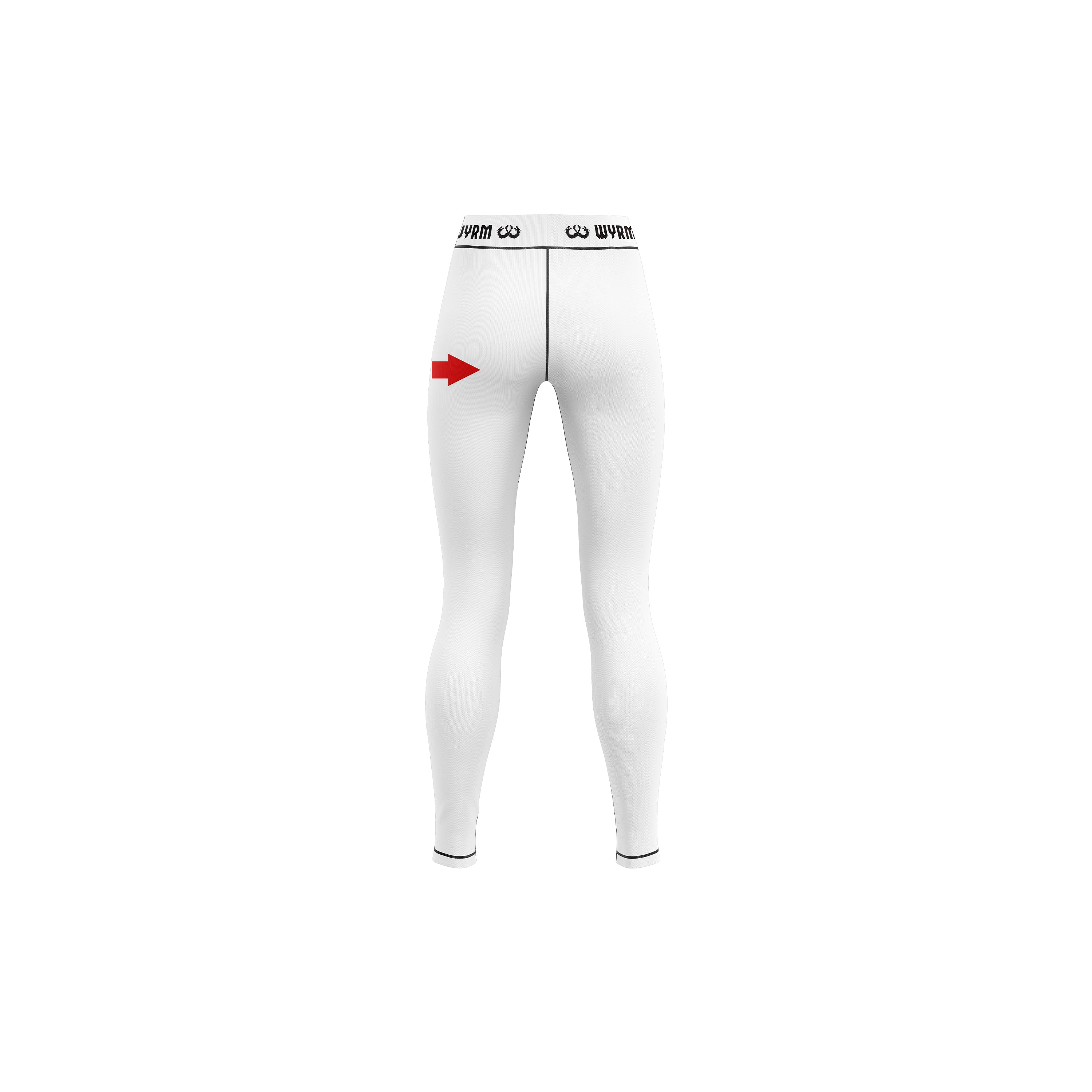 Customized White Compression Spats - Image 4