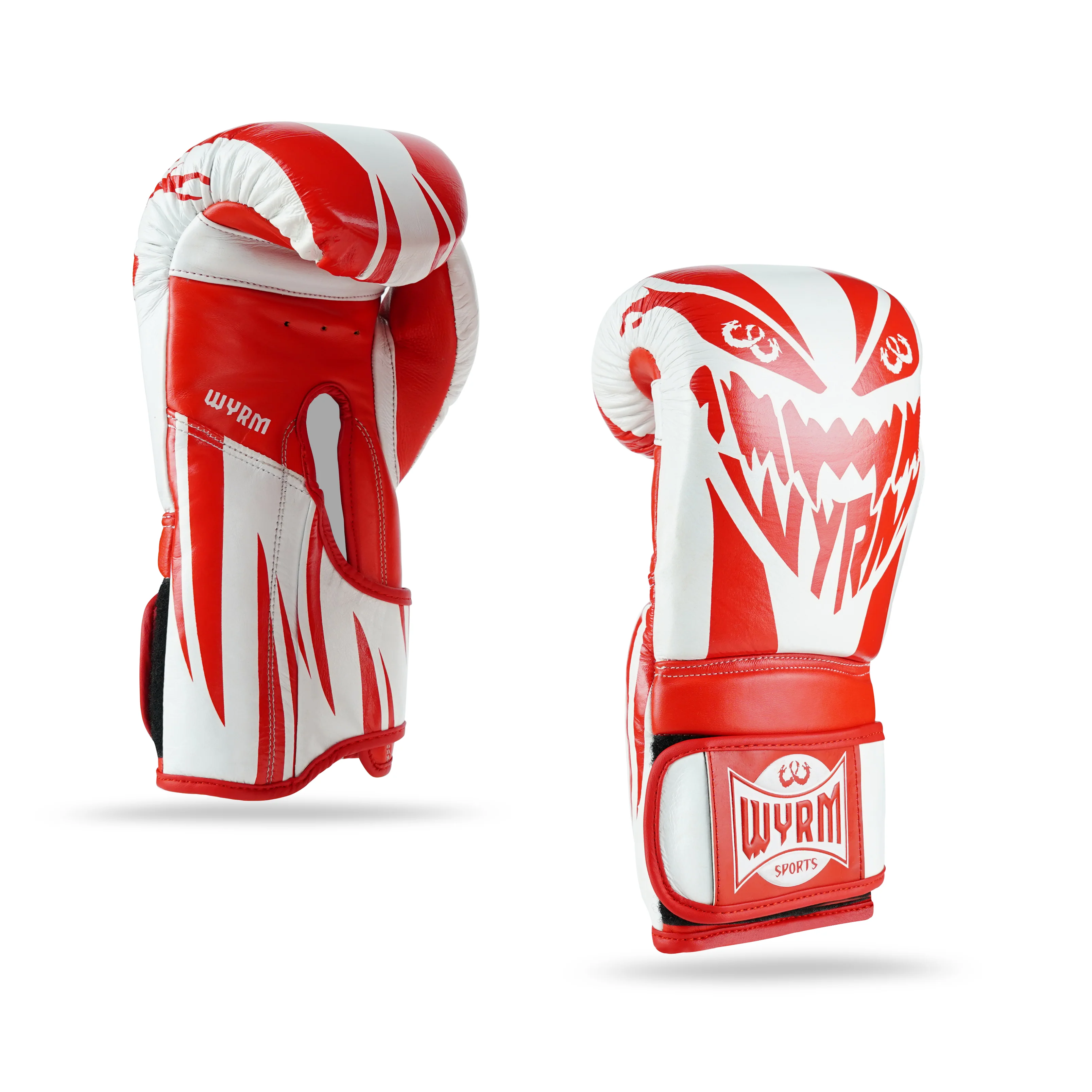 Devourer Red/White Genuine Leather Boxing Gloves - Image 5
