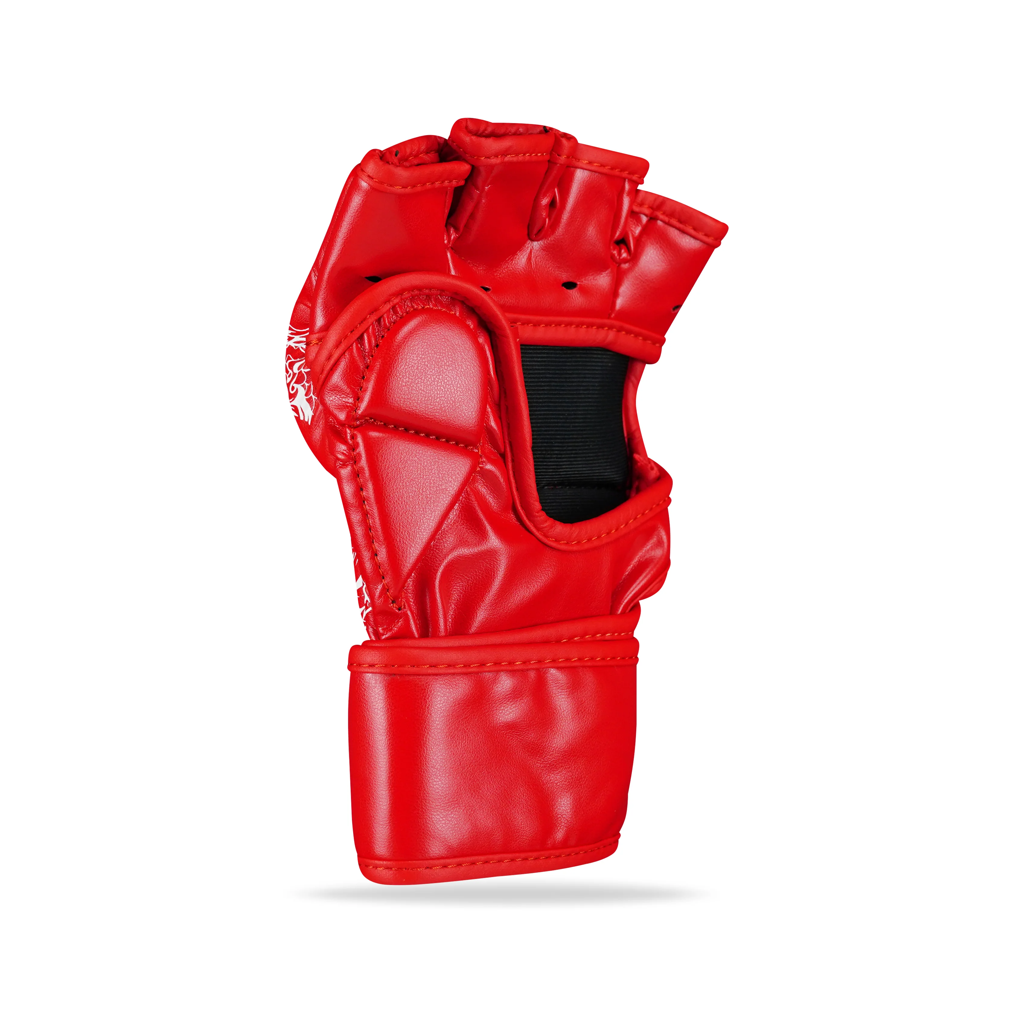 Dragon Red/White MMA Fight Gloves - Image 4