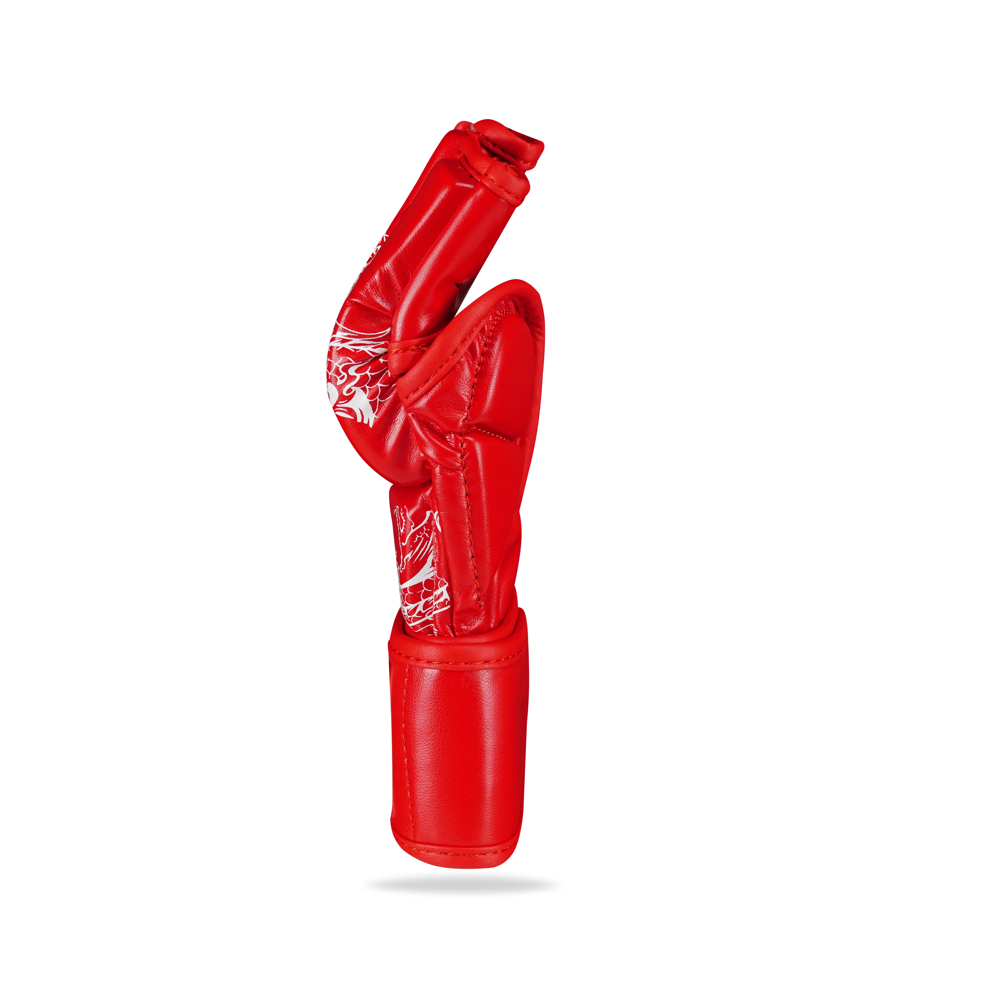 Dragon Red/White MMA Fight Gloves - Image 5