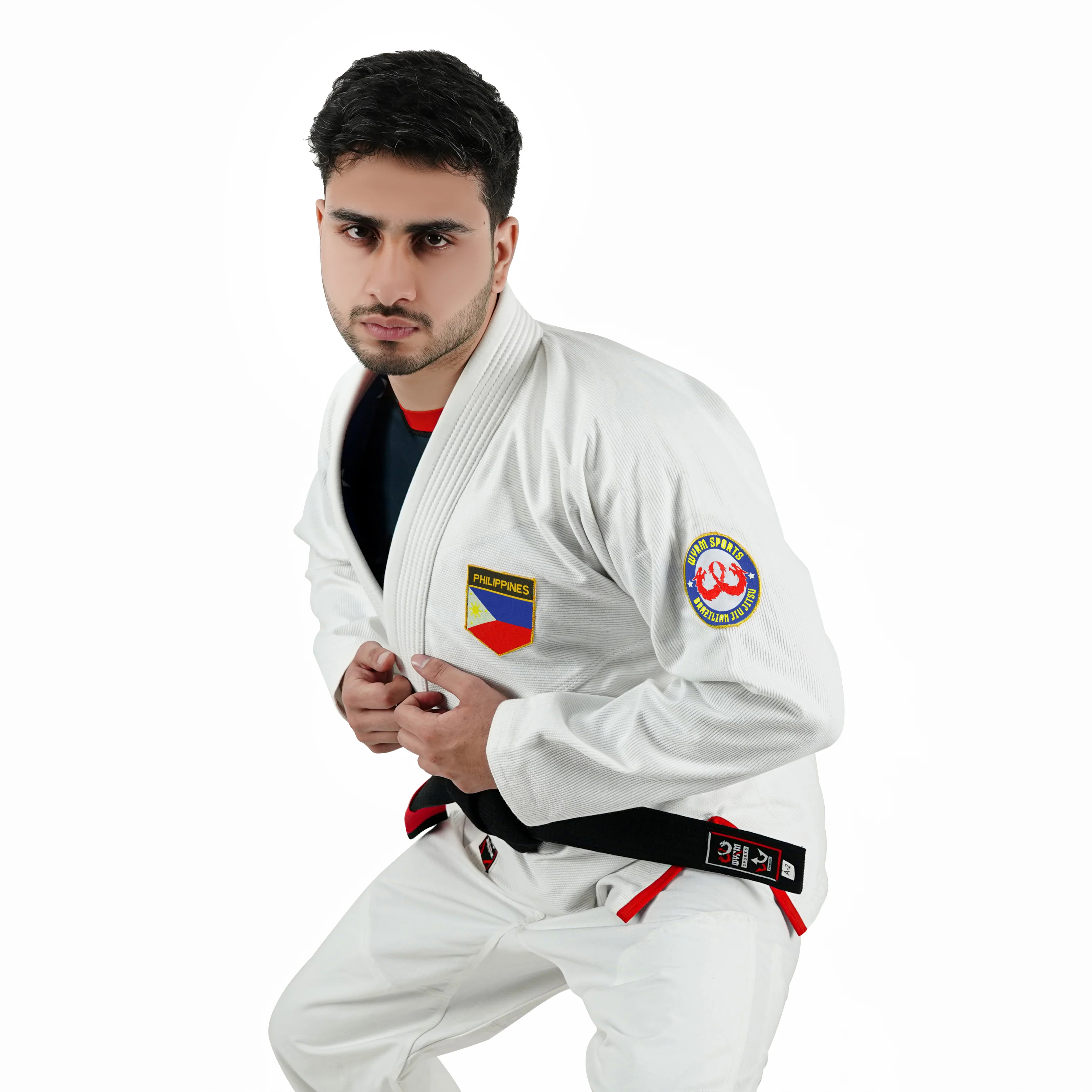 Filipino White Brazilian Jiu Jitsu Gi With Built-in Rash Guard - Image 5