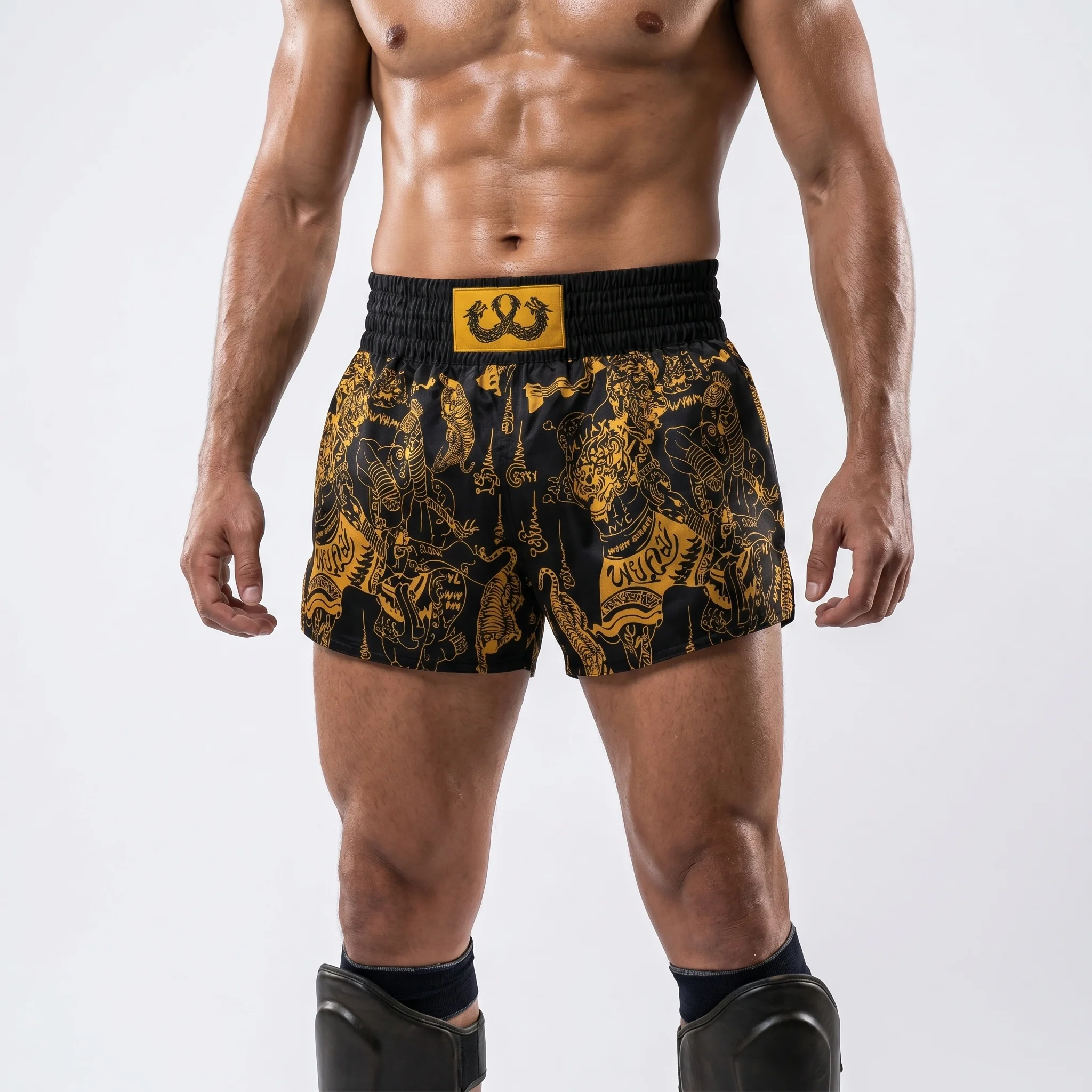 Gilded Ambush Muay Thai Shorts - Image 3