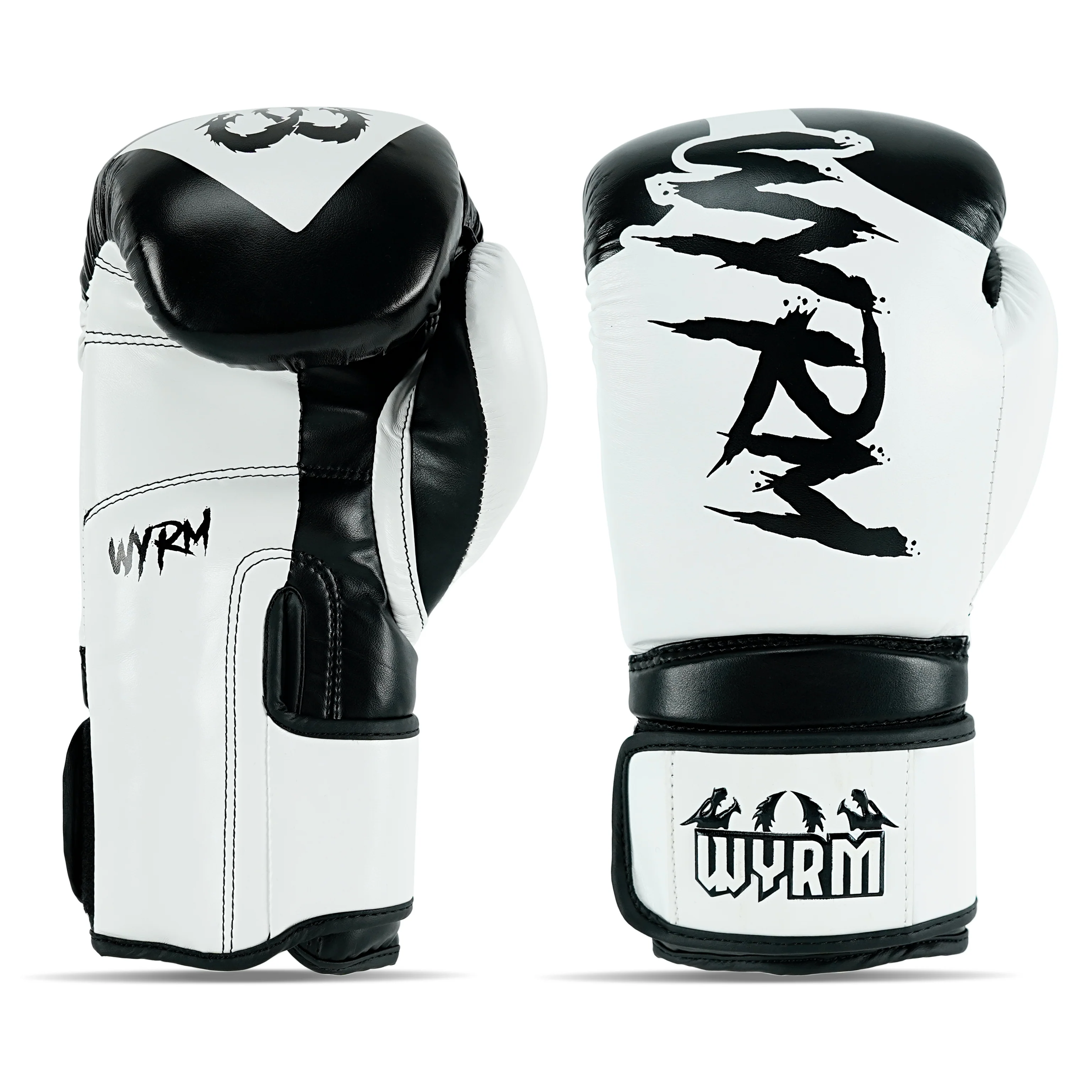 Matador White/Black Leather Boxing Gloves
