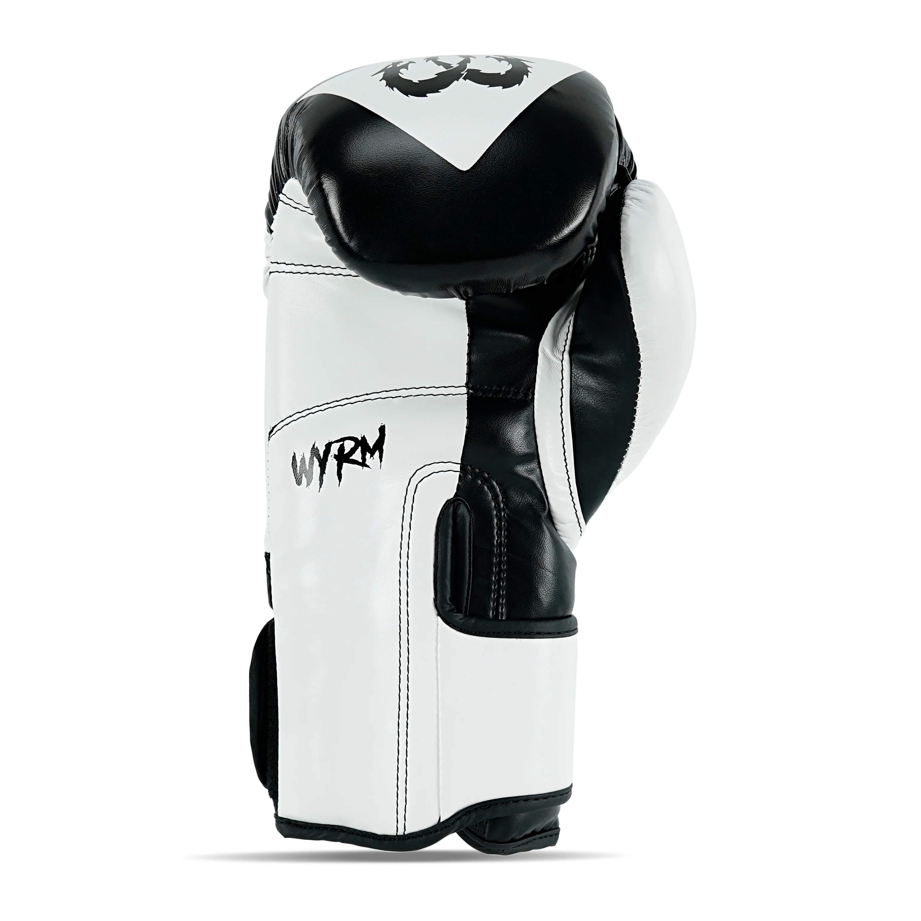 Matador White/Black Leather Boxing Gloves - Image 4