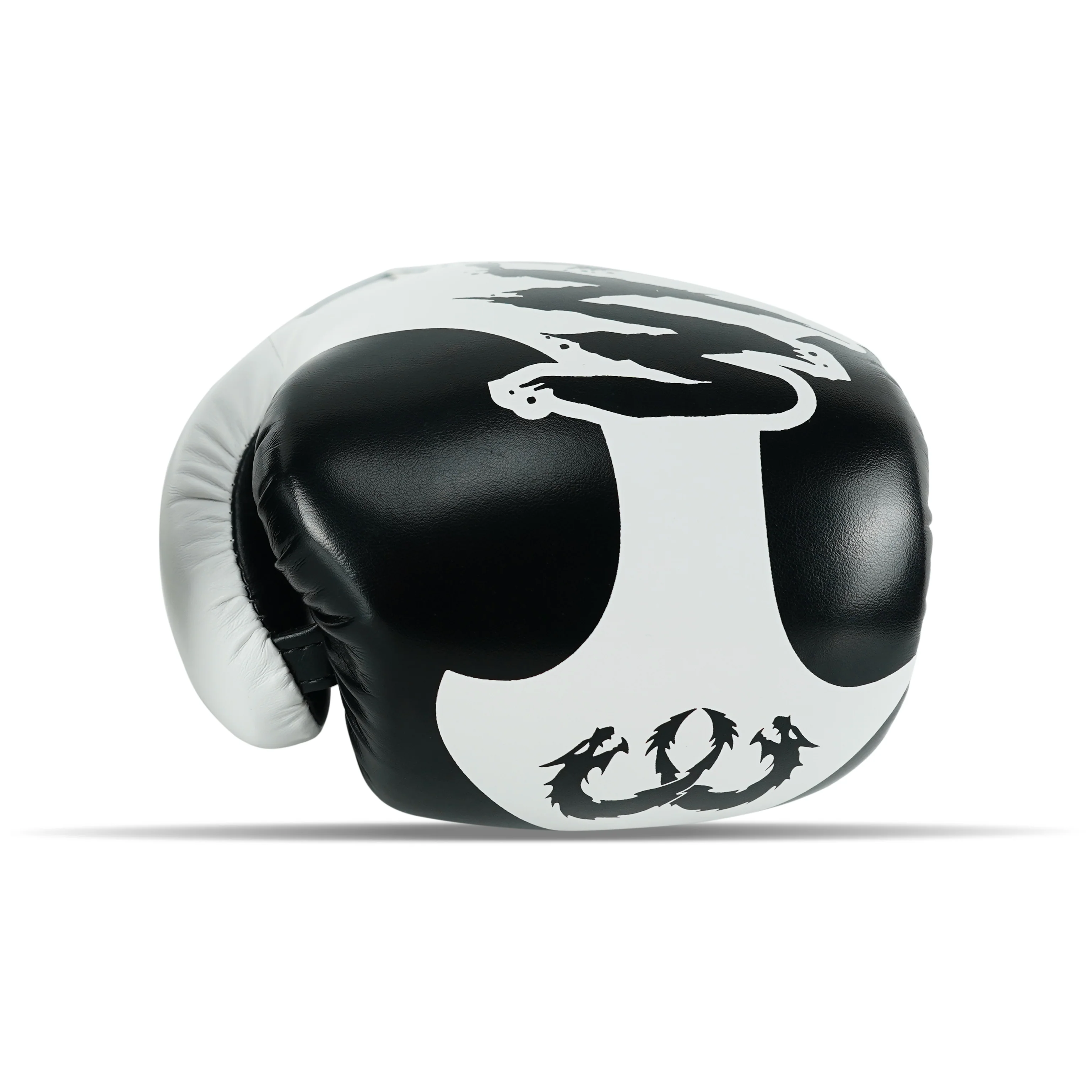 Matador White/Black Leather Boxing Gloves - Image 6