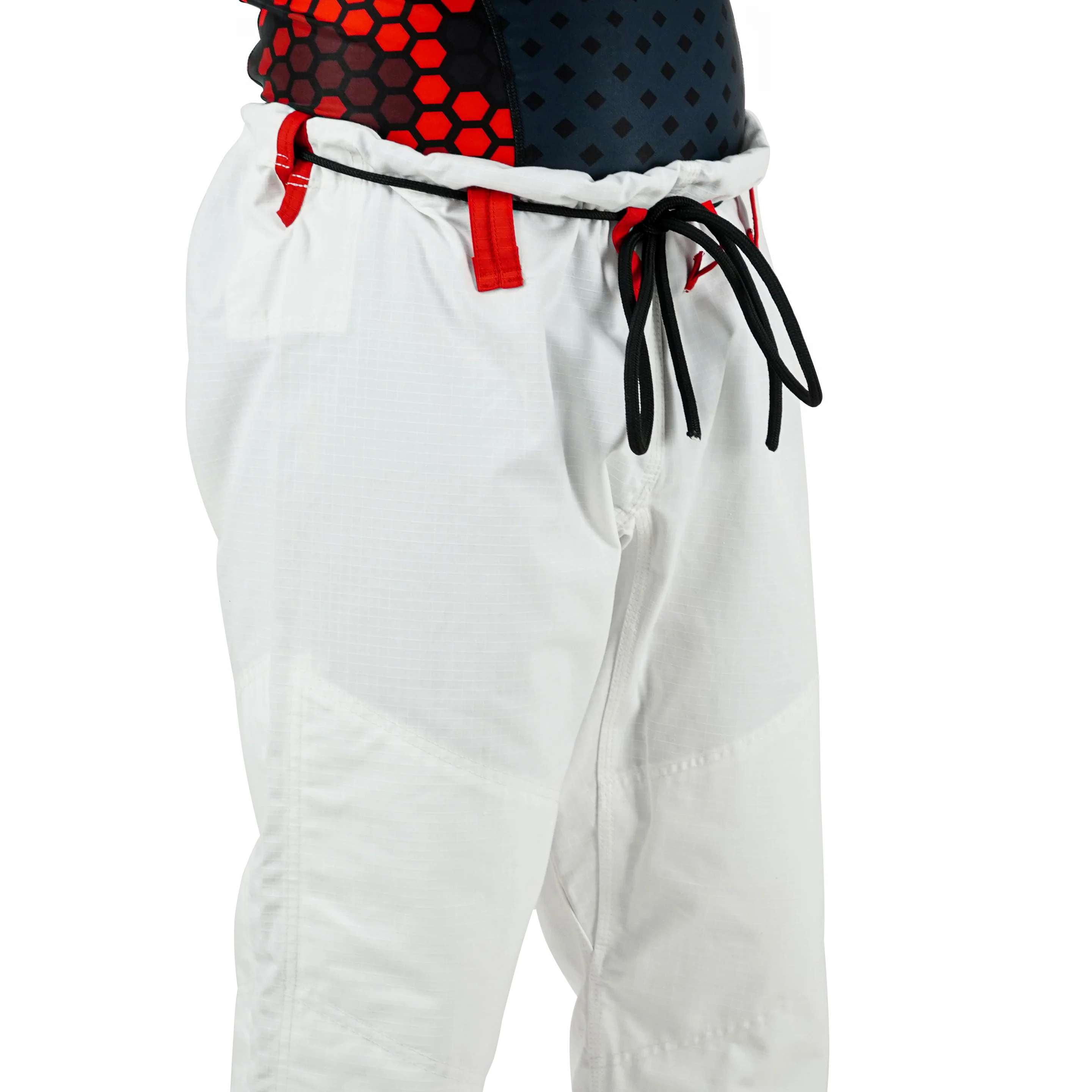 Mexican White Brazilian Jiu Jitsu Gi With Built-in Rash Guard - Image 6