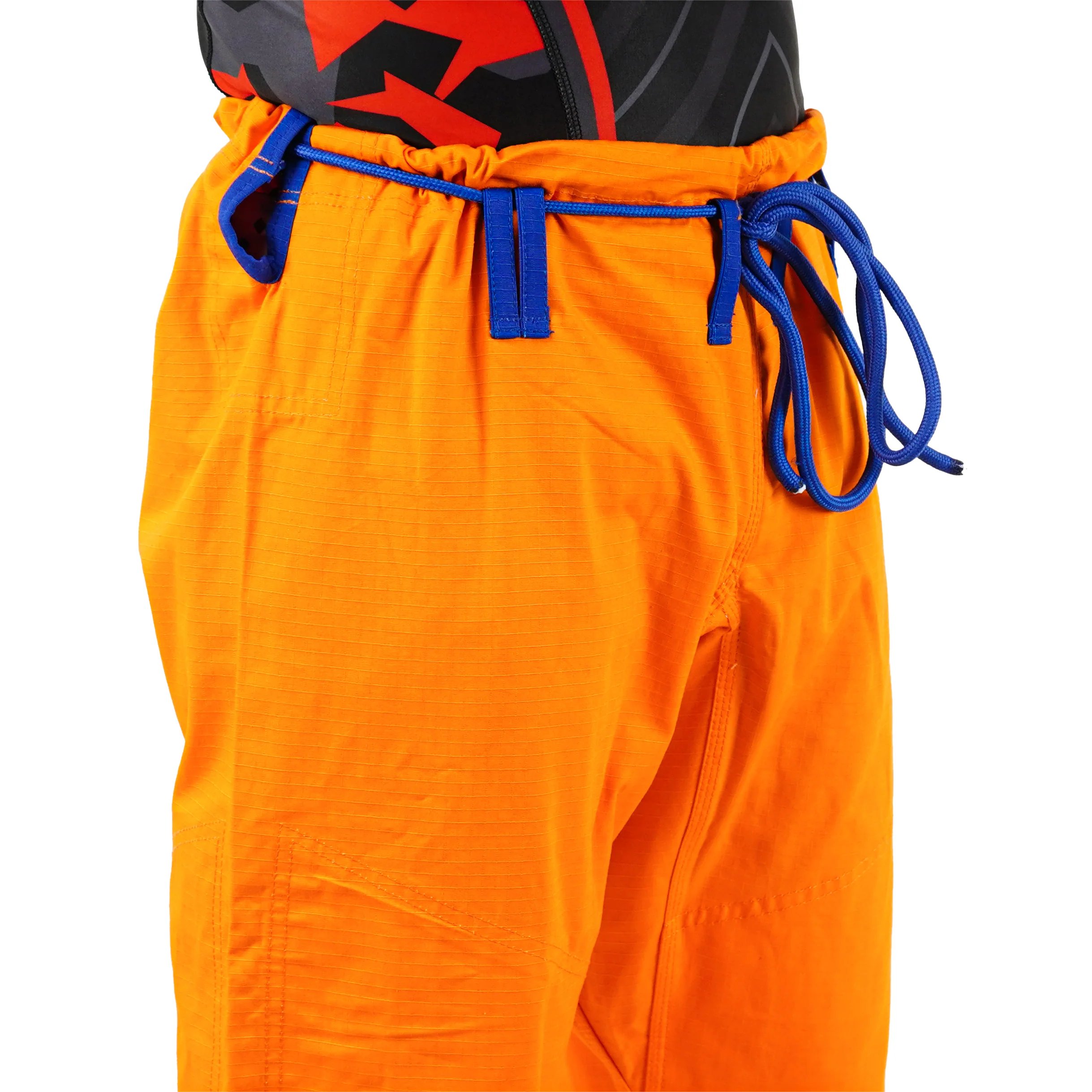 Premium Custom Orange with Blue Lapel Brazilian Jiu Jitsu Gi - Image 6