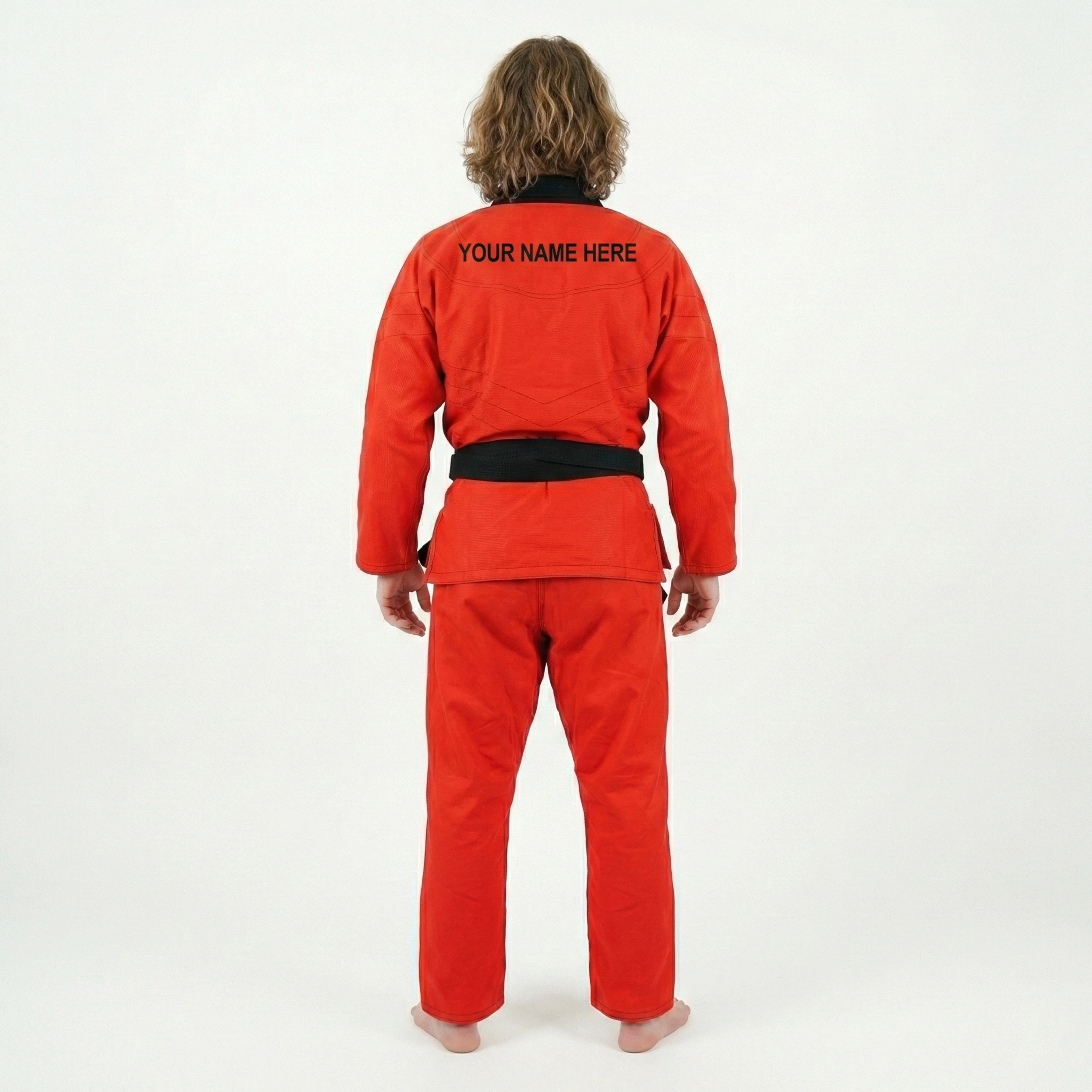 Premium Custom Red with Black Lapel Brazilian Jiu Jitsu Gi - Image 4