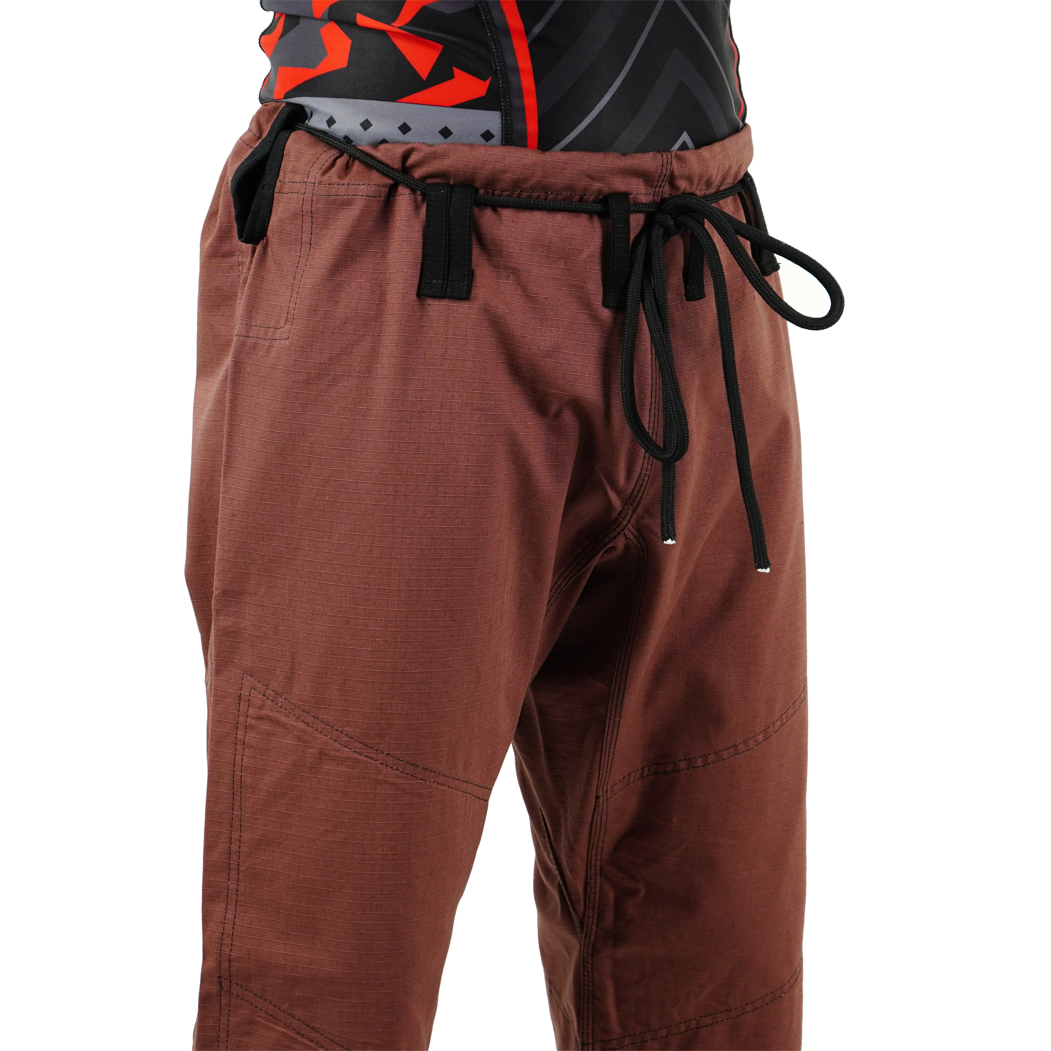 Premium Customized Logo Brown with Black Lapel Brazilian Jiu Jitsu Gi - Image 6