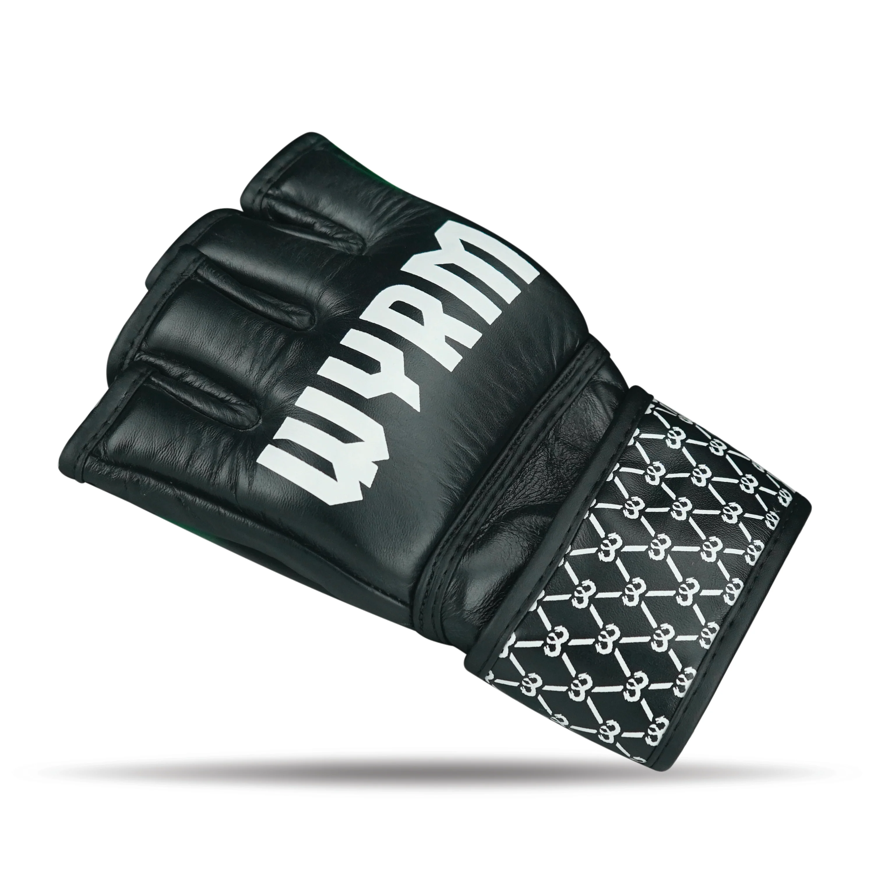 Pro Black MMA Fight Genuine Leather Gloves - Image 4