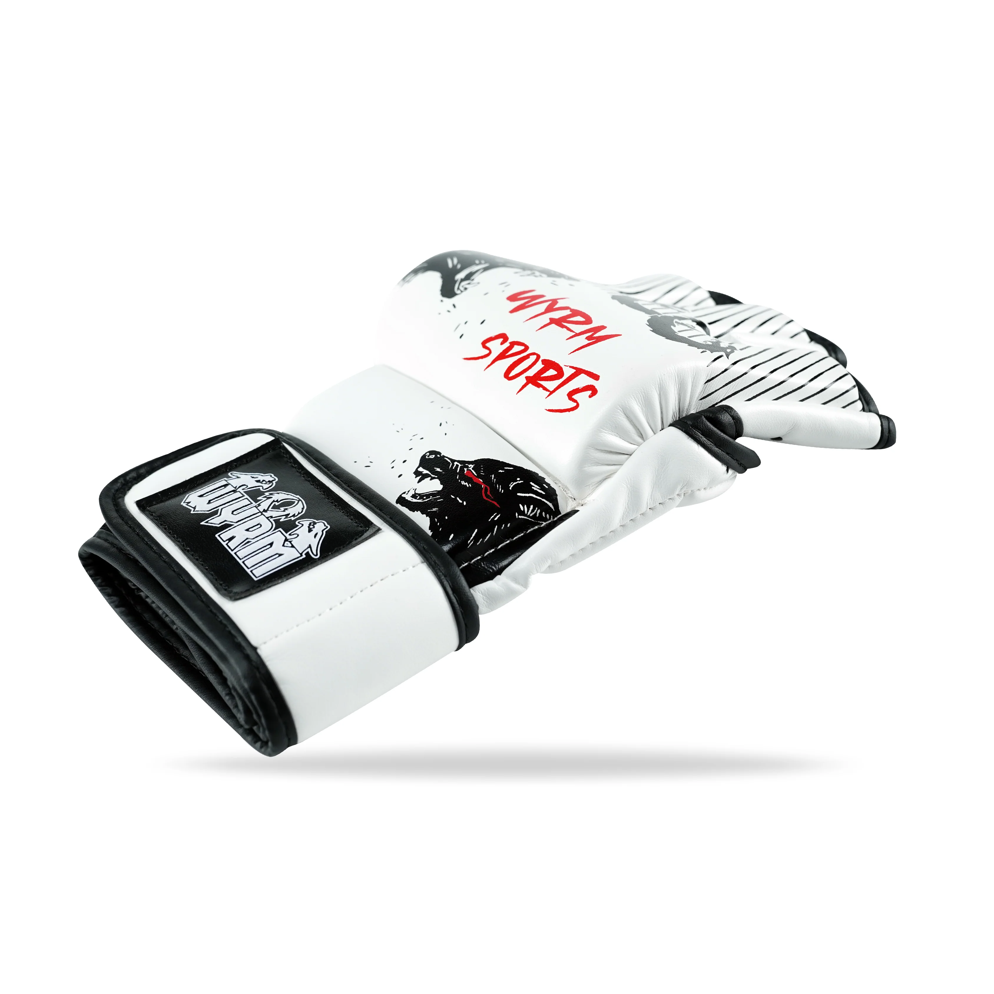Wolf White MMA Fight Gloves - Image 6