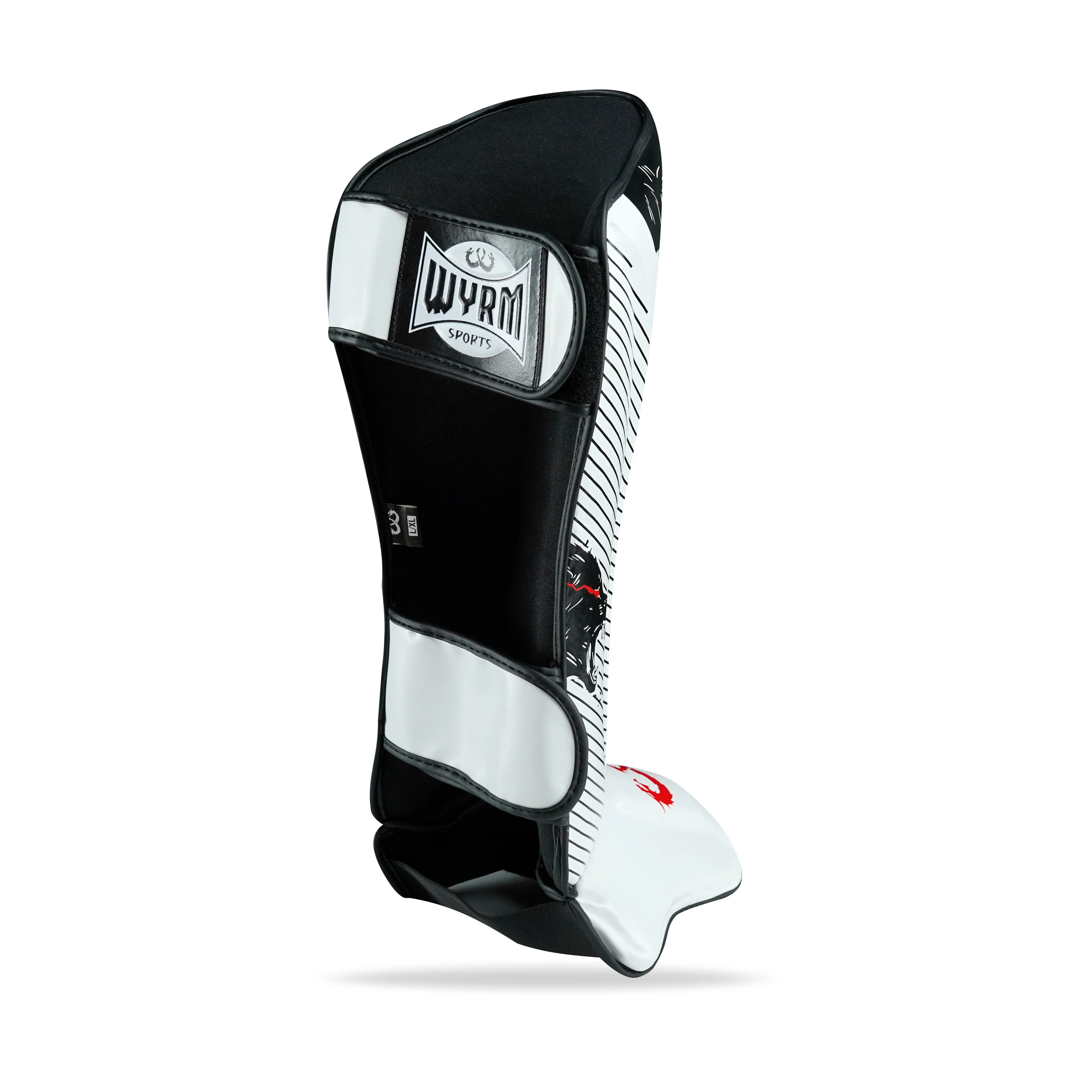 Wolf White Shin Guards - Image 3