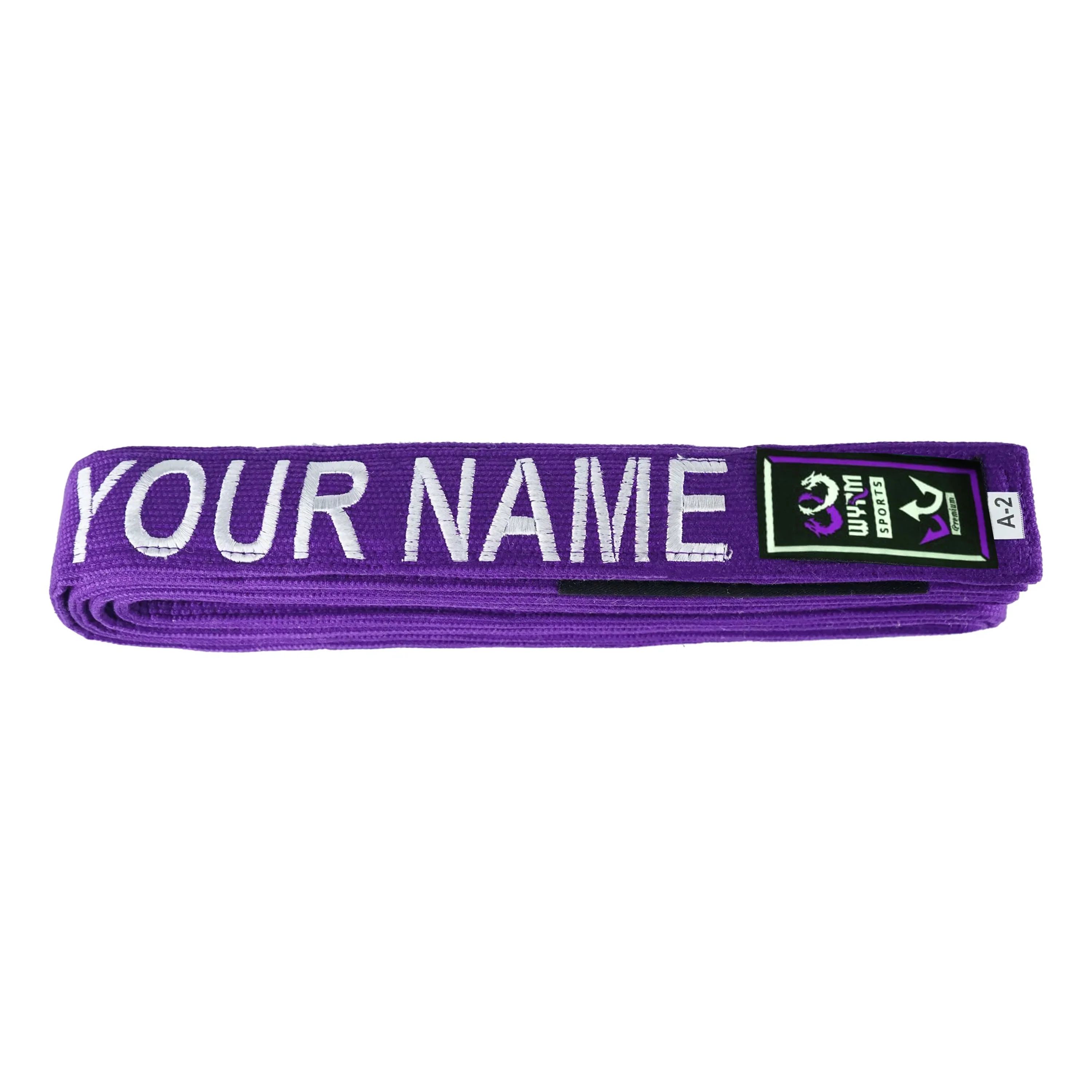 WYRM Premium Custom Name Brazilian Jiu Jitsu BJJ Belt - Image 4