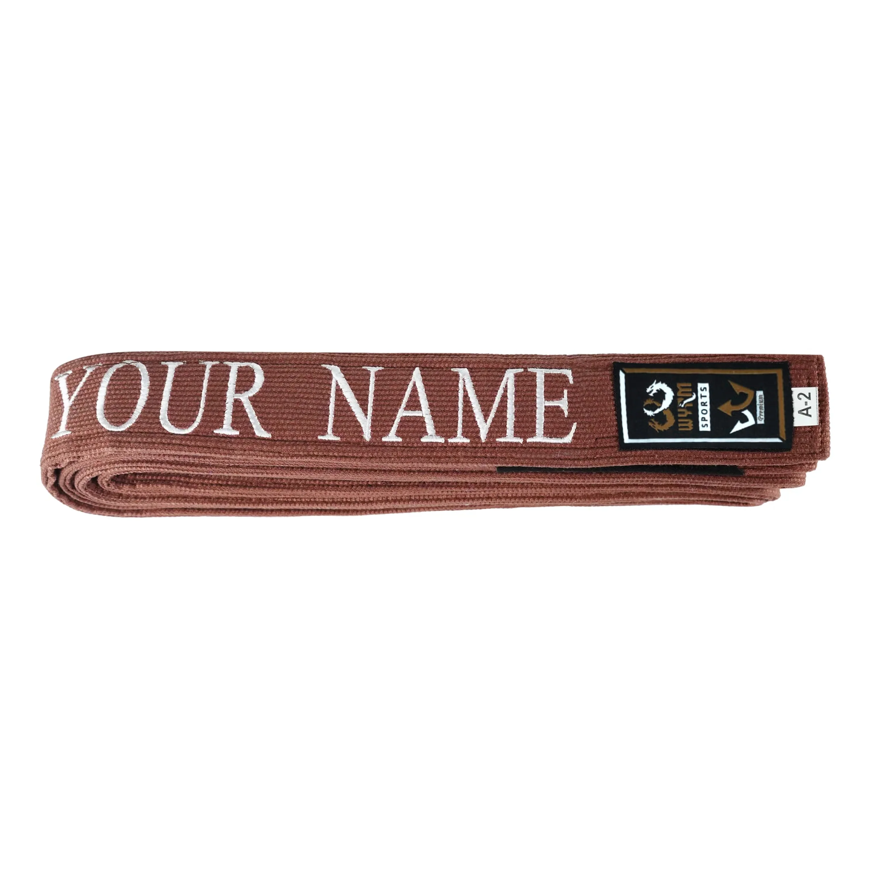 WYRM Premium Custom Name Brazilian Jiu Jitsu BJJ Belt - Image 5