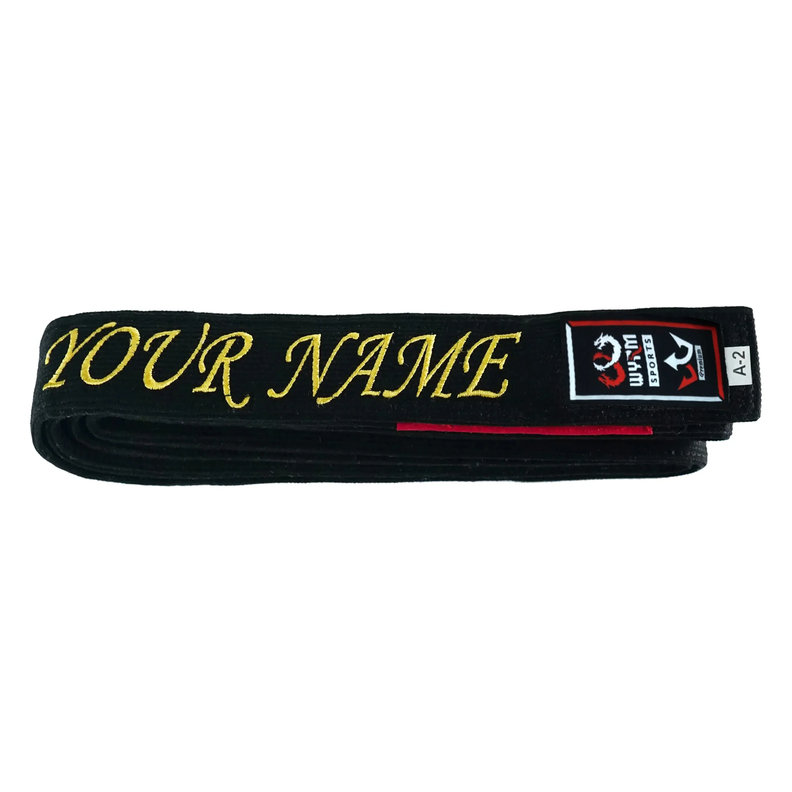 WYRM Premium Custom Name Brazilian Jiu Jitsu BJJ Belt - Image 6