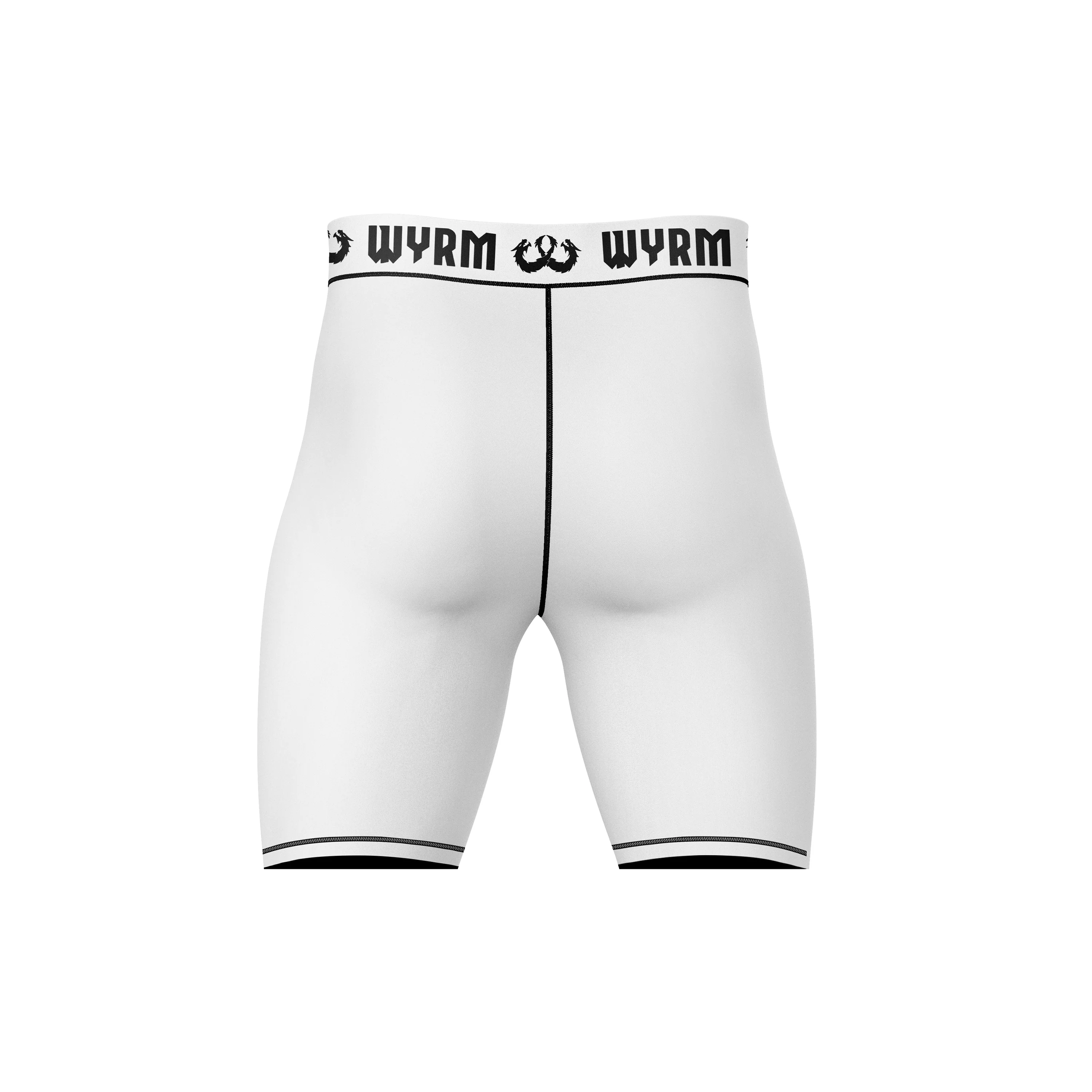 WYRM Basic White Compression Shorts - Image 4